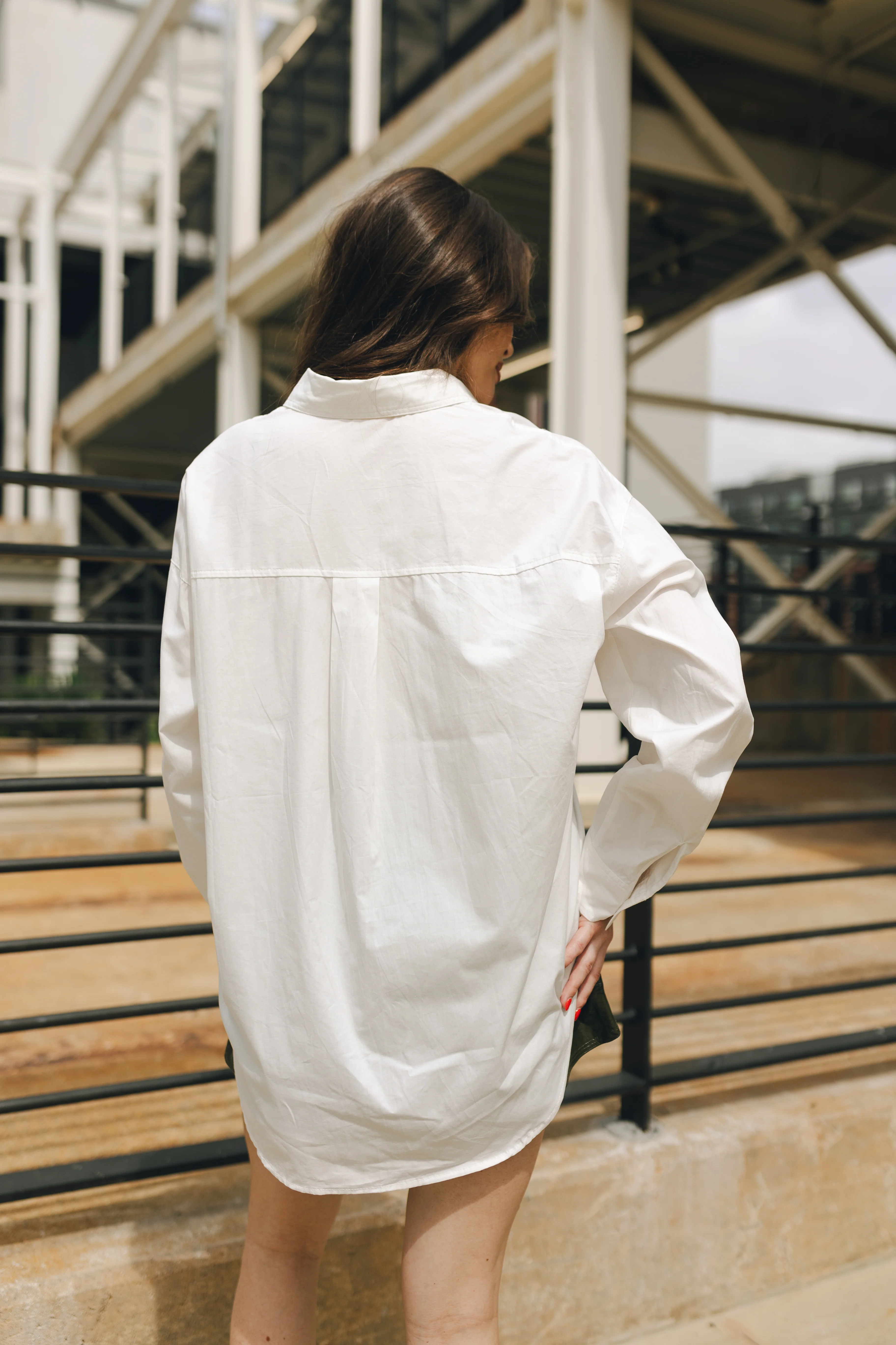 Sarah White Button Up Top - Image 4