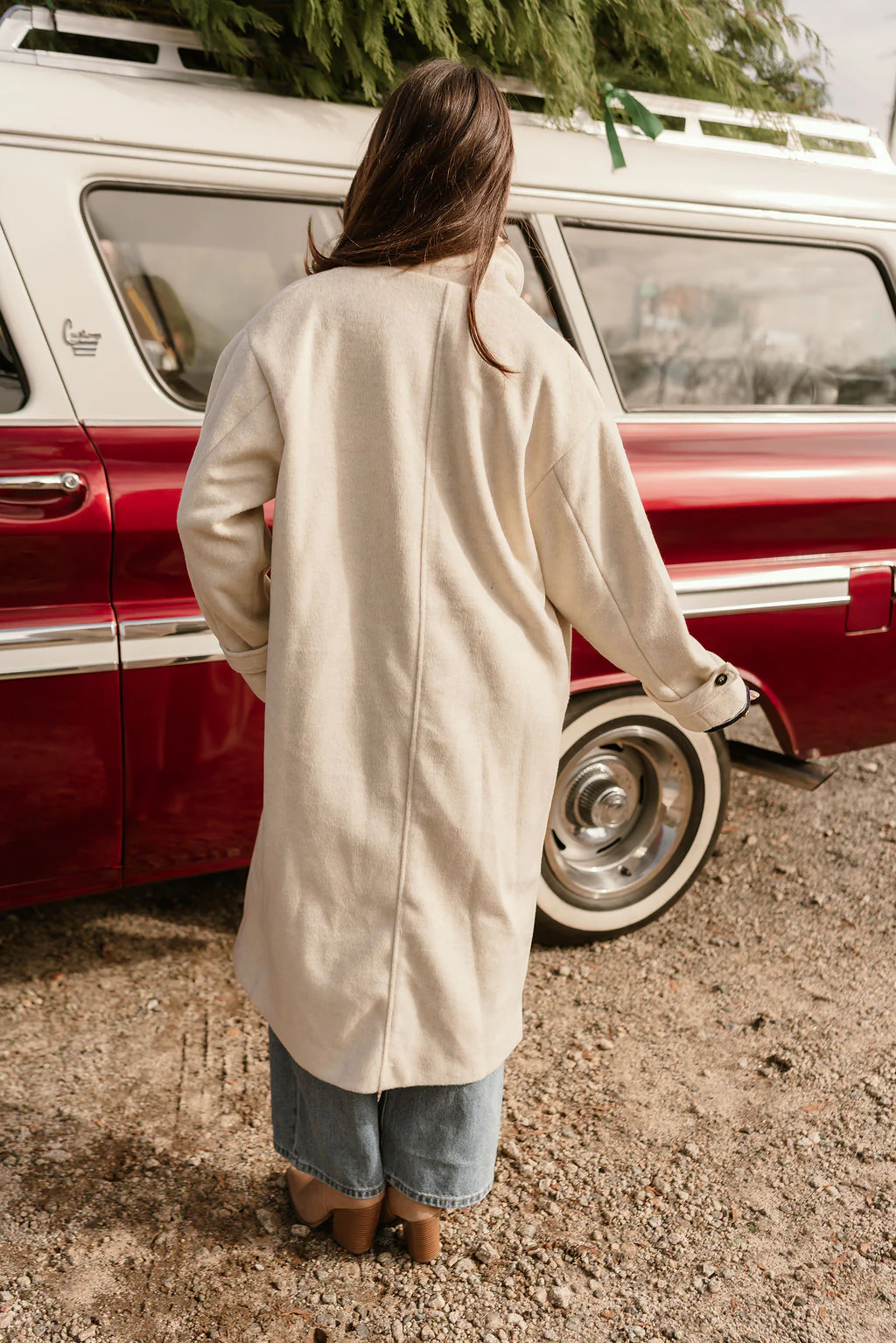 Sawyer Cream Longline Coat - Image 4