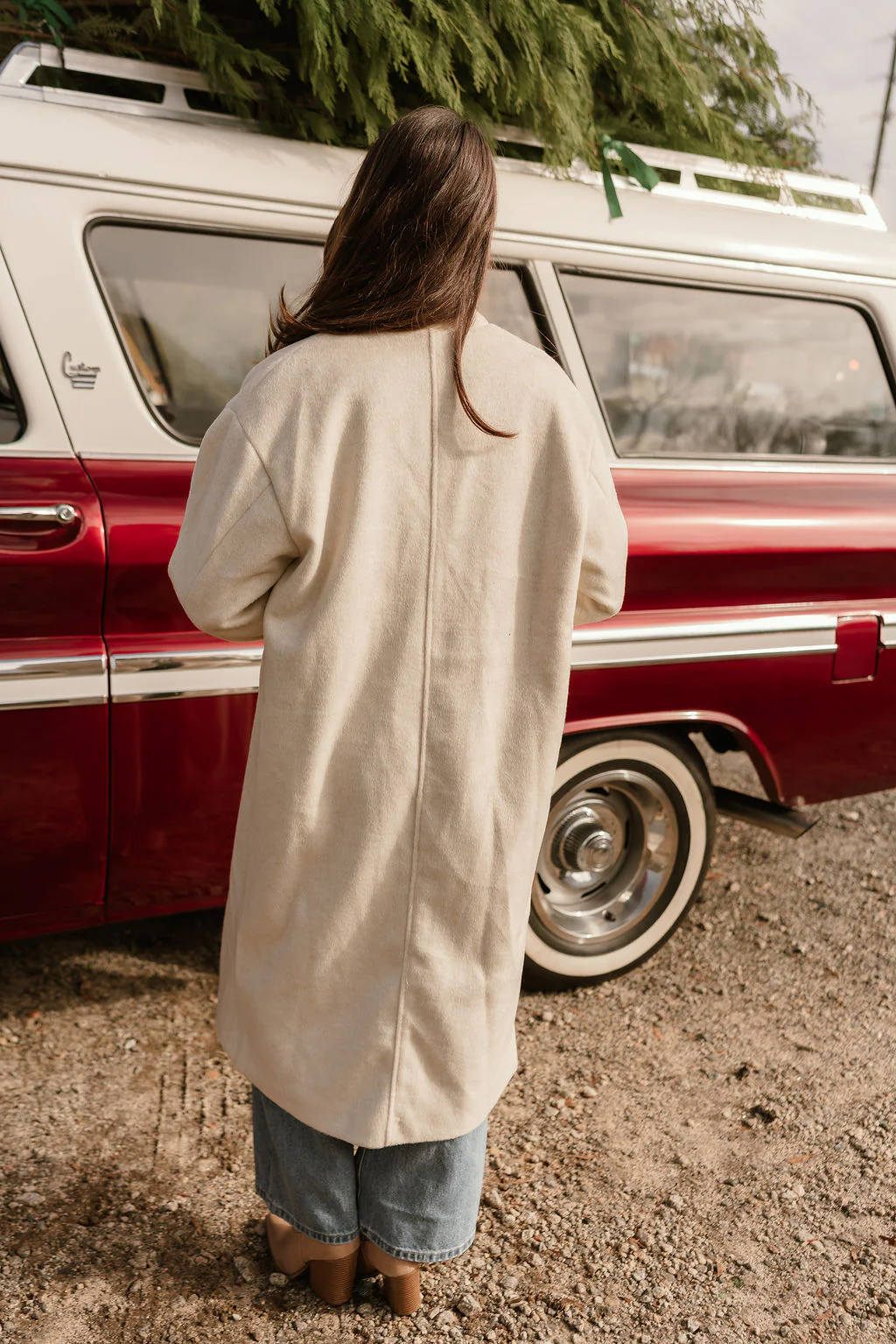 Sawyer Cream Longline Coat - Image 8