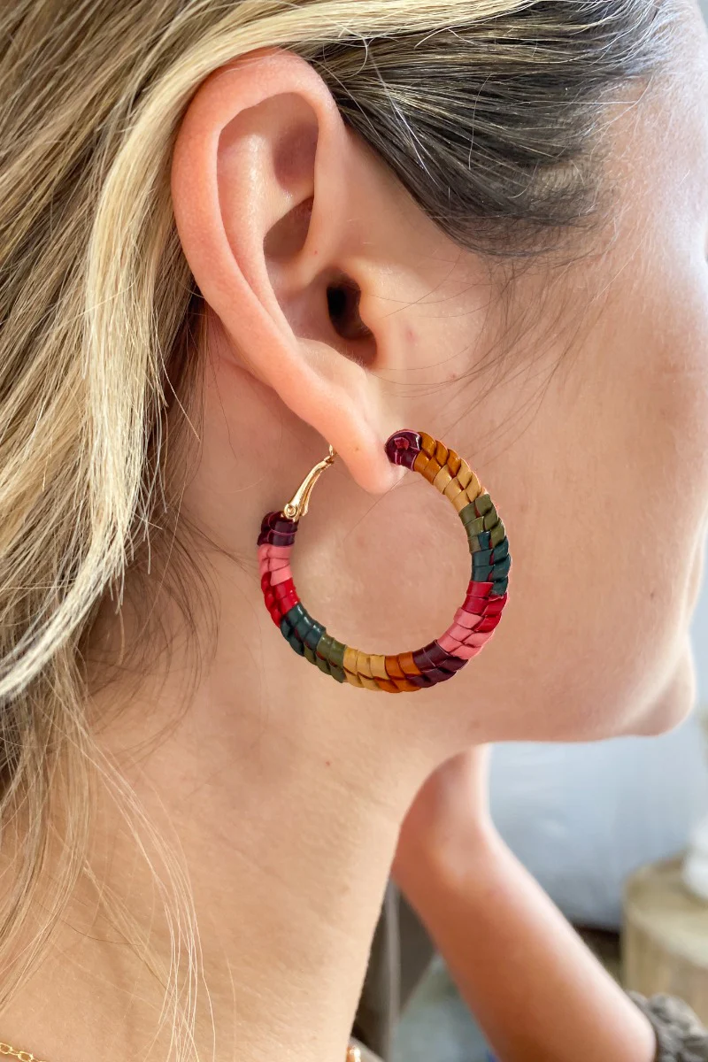 Say No More Earrings in Multi - Image 2
