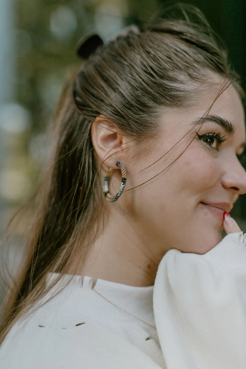 Say No More Hoop Earrings - Image 2