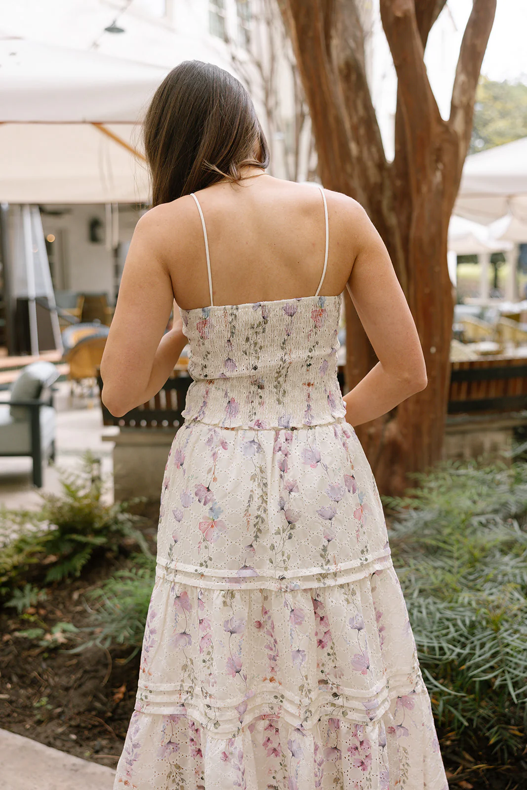 Scarlet Pale Yellow Floral Eyelet Tank - Image 4