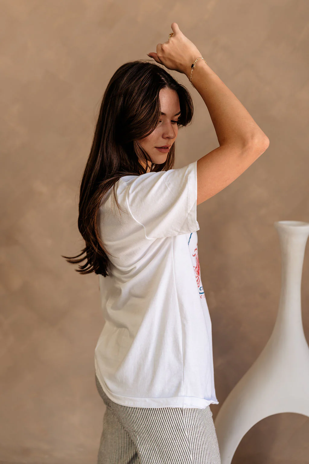 Seafood Bar White Multi Graphic Tee - Image 10