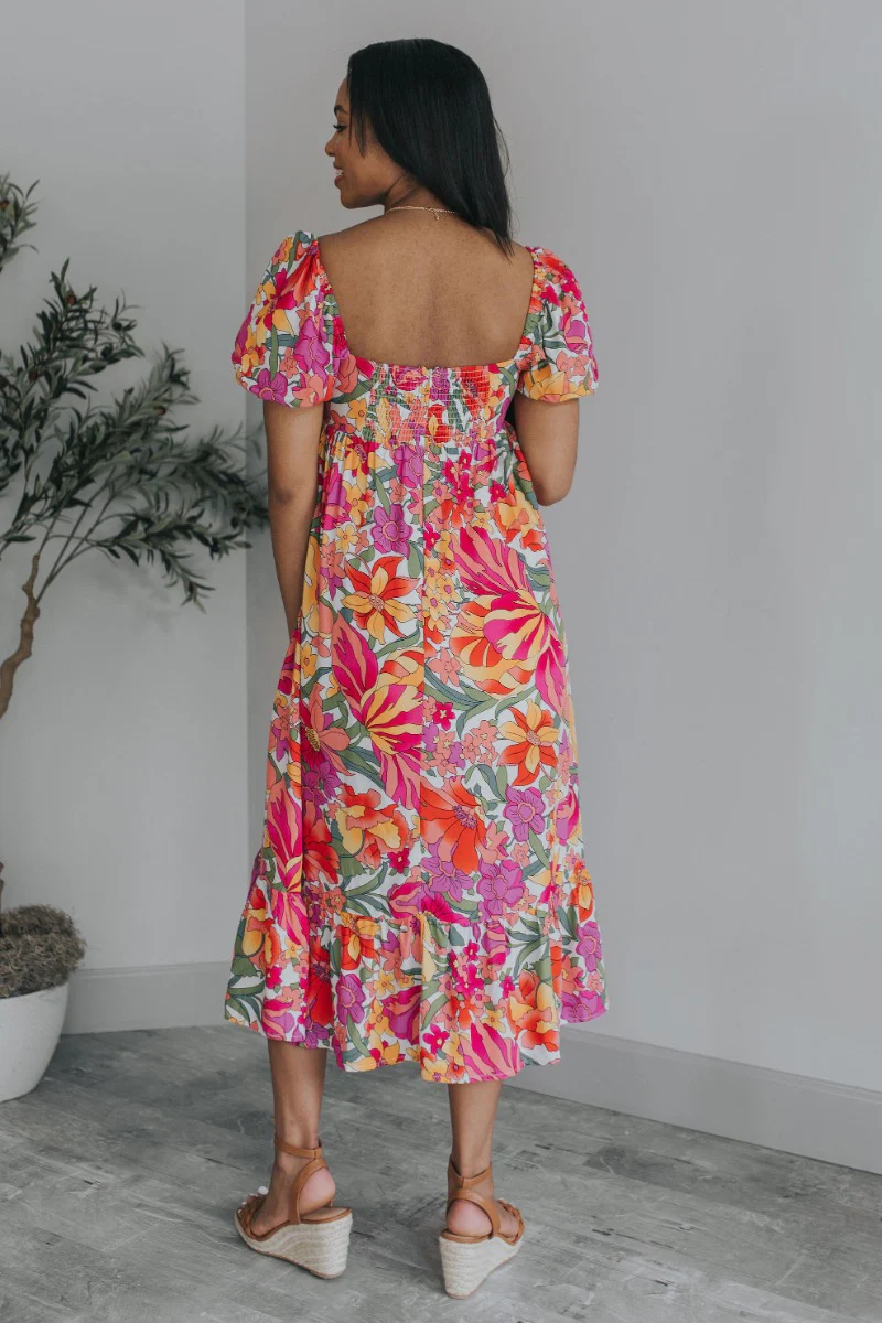 Secret Garden Midi Dress - Image 4