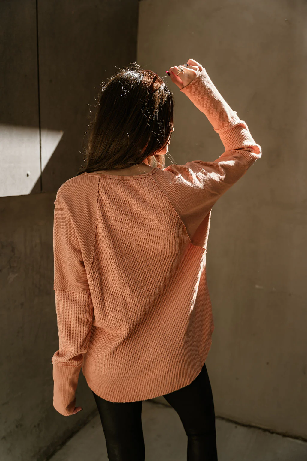 Seine Orange Long Sleeve Top - Image 6