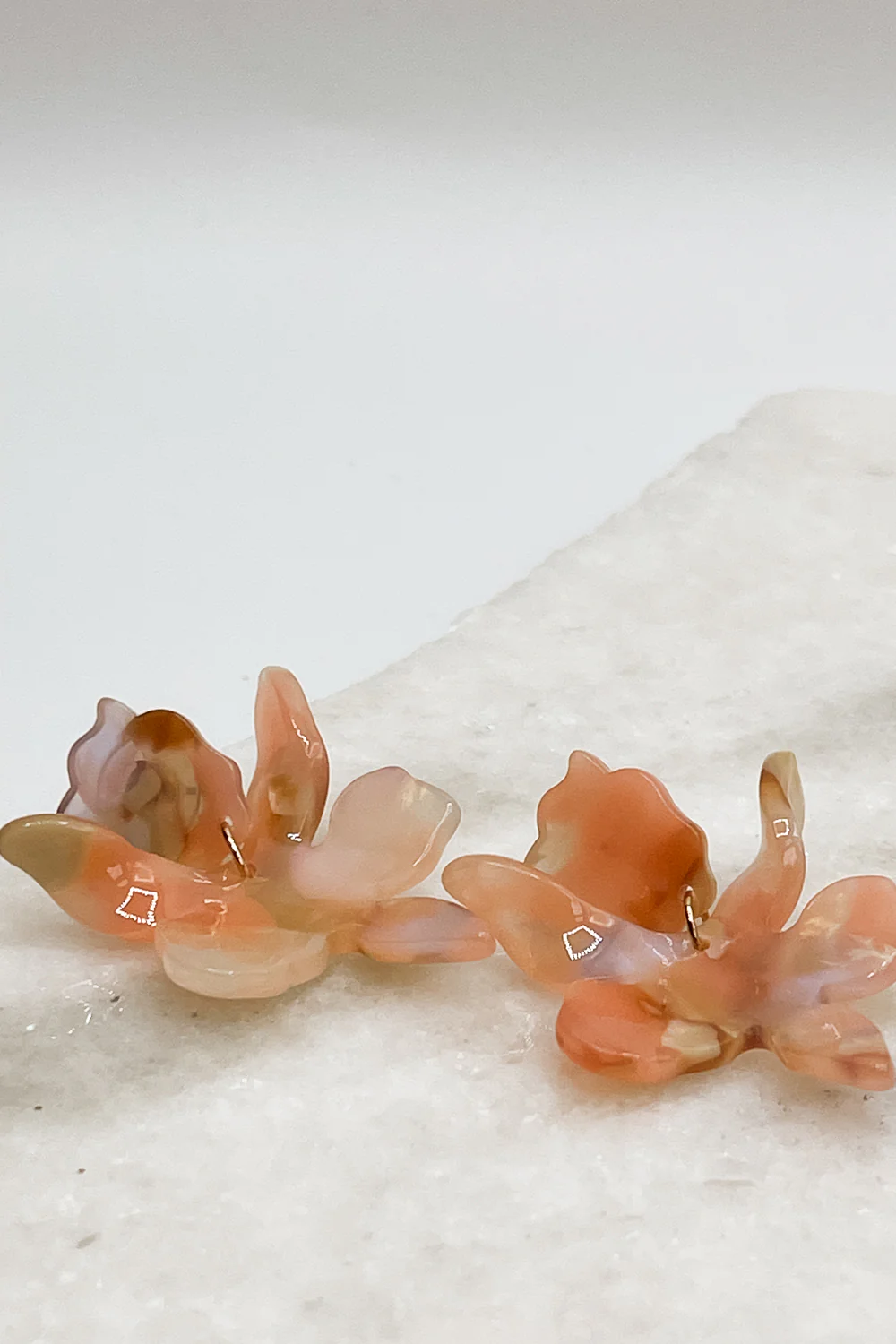 Seraphina Pink Floral Dangle Earrings - Image 2