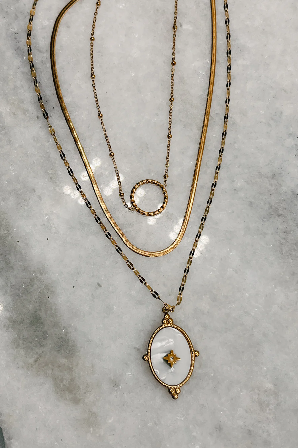 Serena Gold Layered Necklace