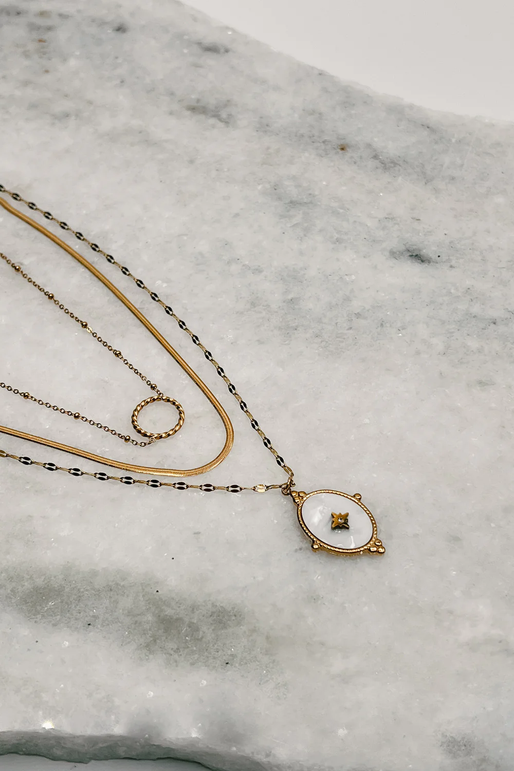 Serena Gold Layered Necklace - Image 2