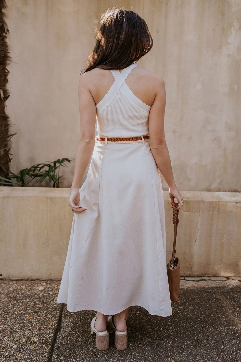 Seychelles Linen Midi Skirt - Image 9