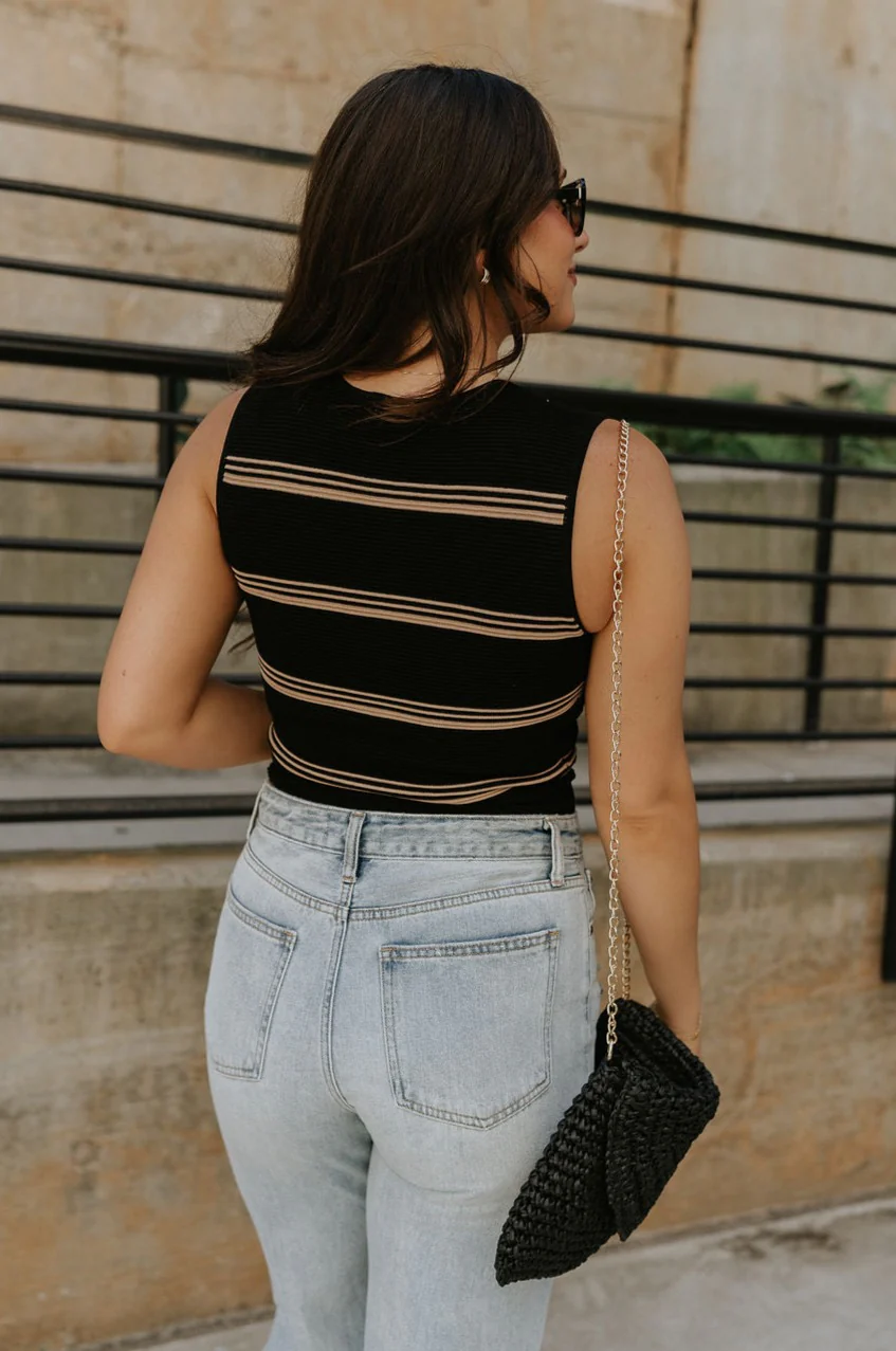 Shayna Stripe Square Neckline Tank - Image 13