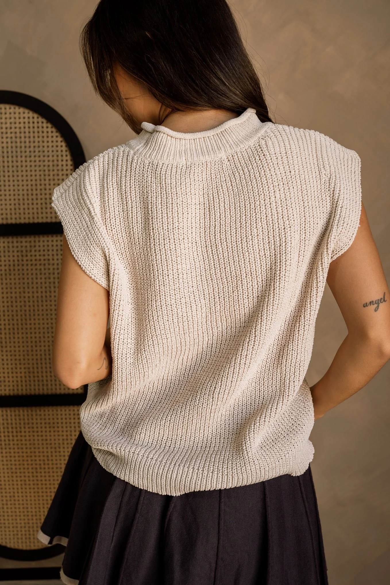Shelby Mock Neck Sleeveless Sweater - Image 12