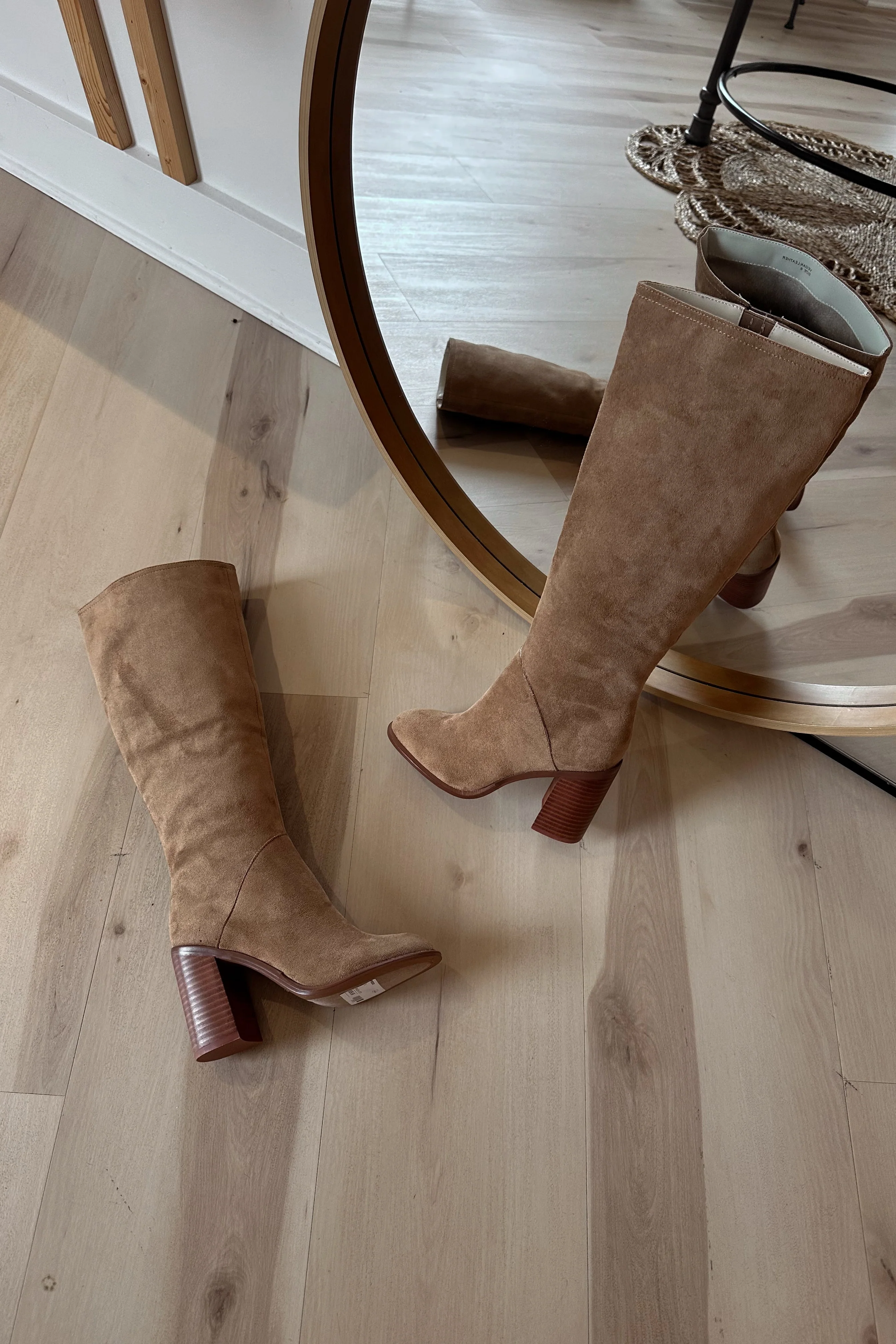 Shiloh Latte Suede Knee High Boot