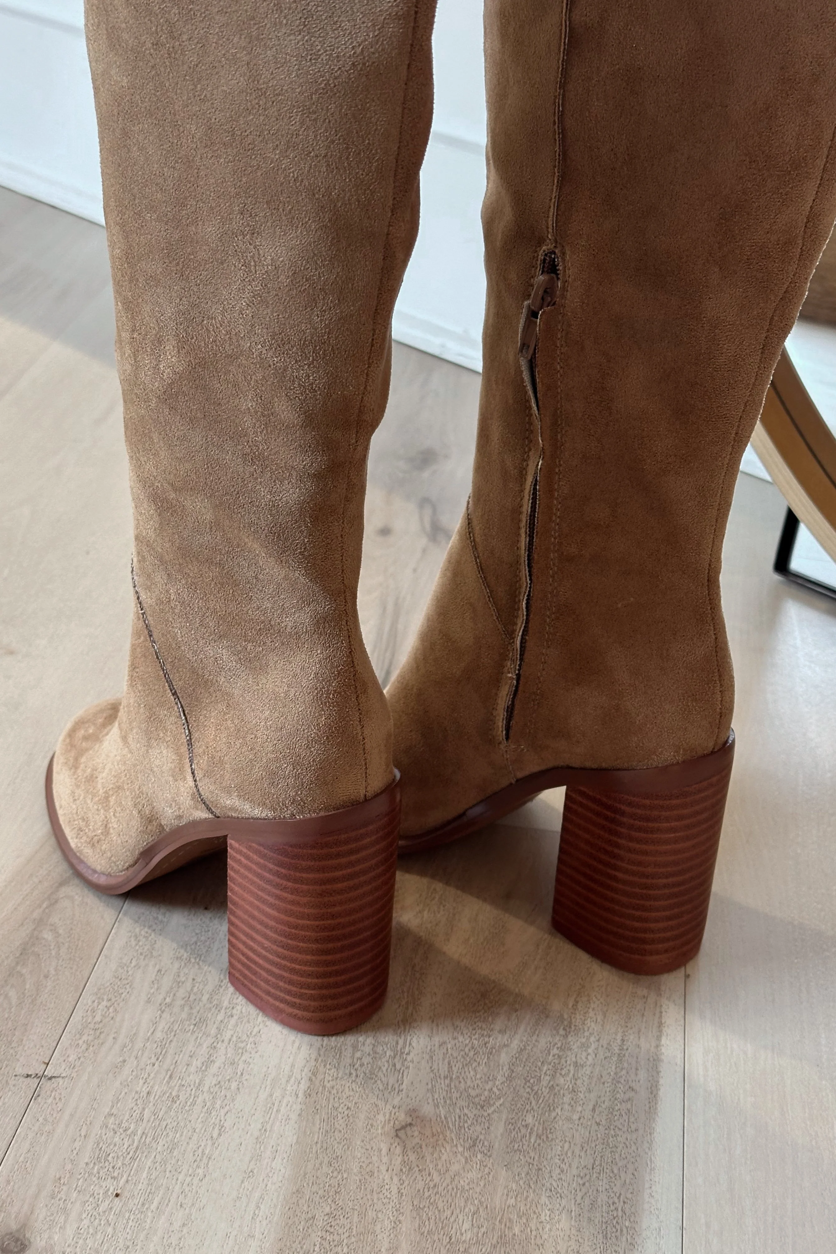 Shiloh Latte Suede Knee High Boot - Image 4