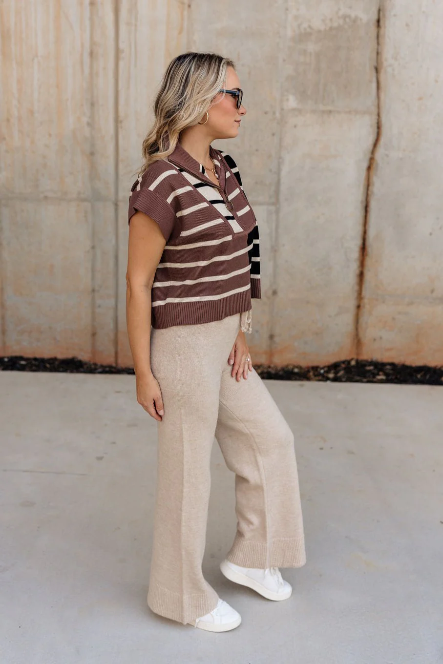 Shiloh Striped Quarter-Zip Top - Image 4