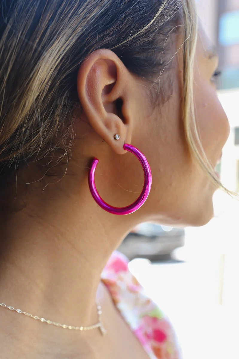 Shine Bright Earrings in Pink