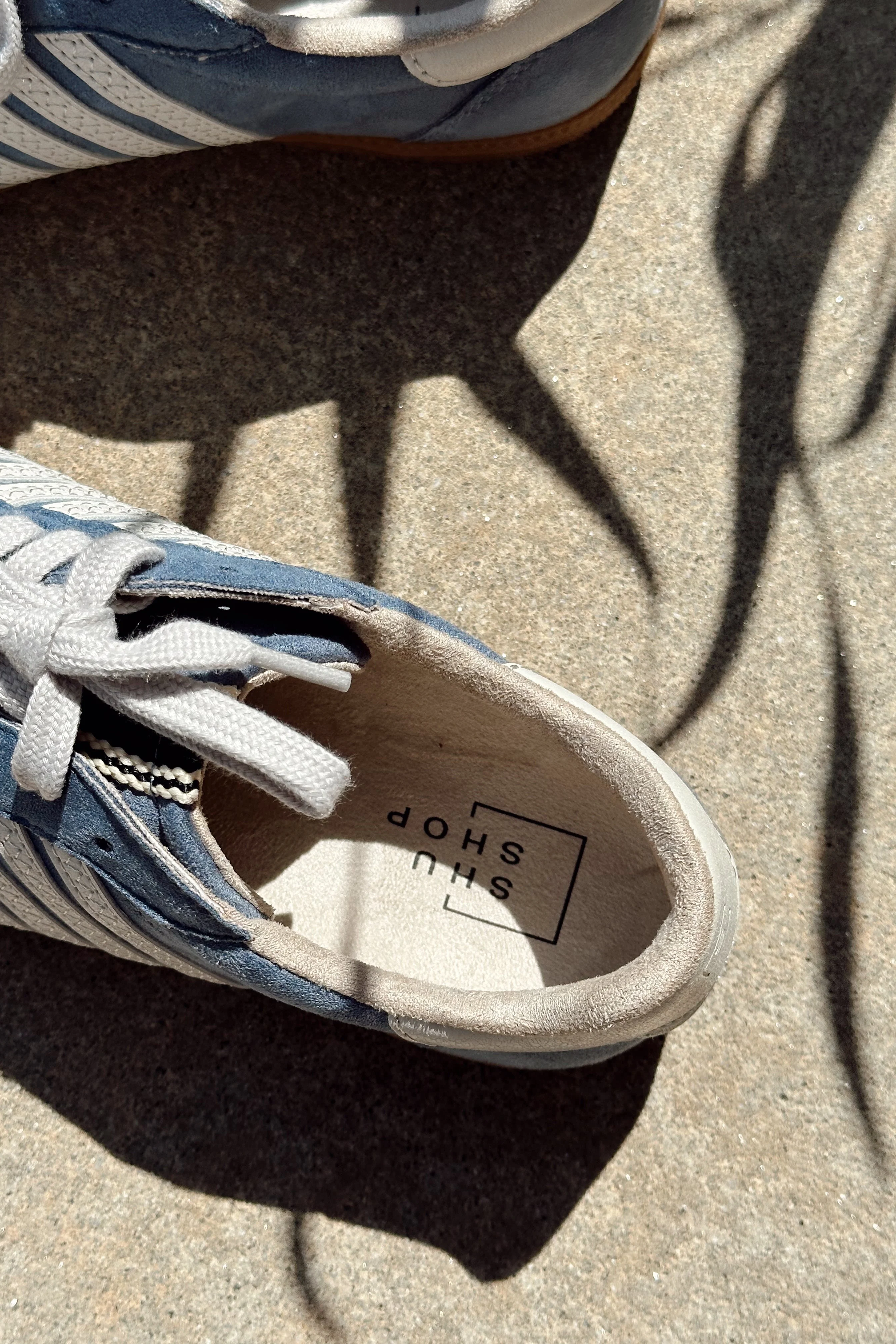 Shu Shop Stevie Blue Suede Sneaker - Image 2