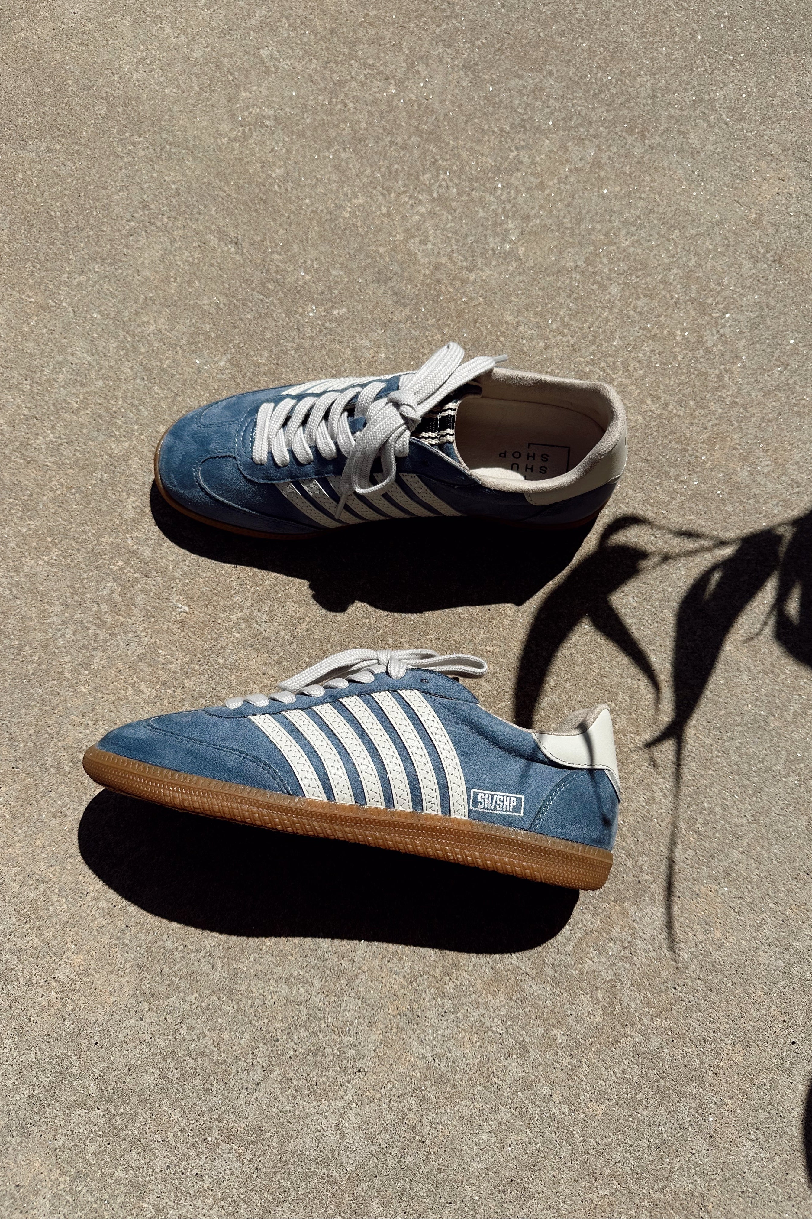Shu Shop Stevie Blue Suede Sneaker - Image 3