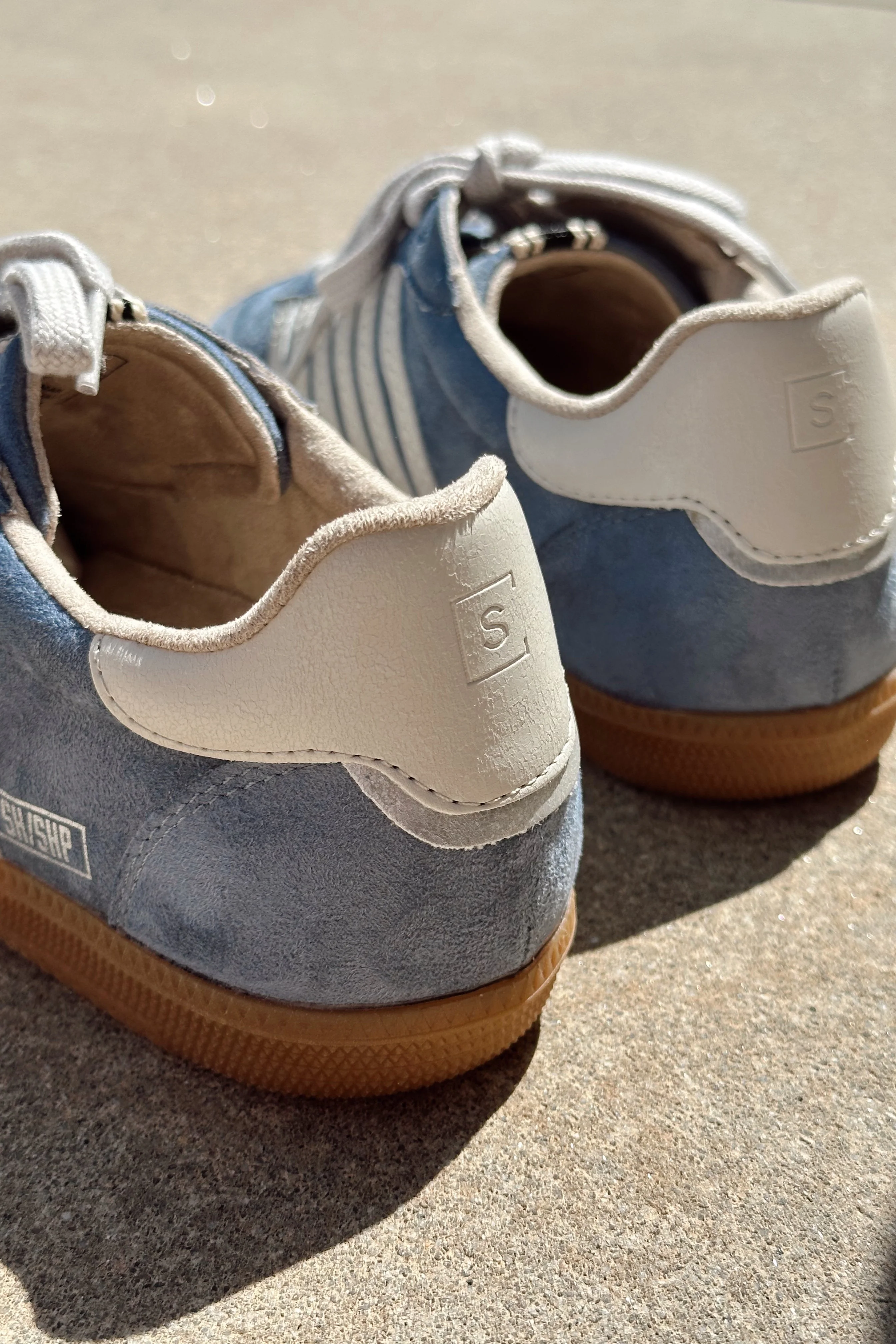 Shu Shop Stevie Blue Suede Sneaker - Image 4