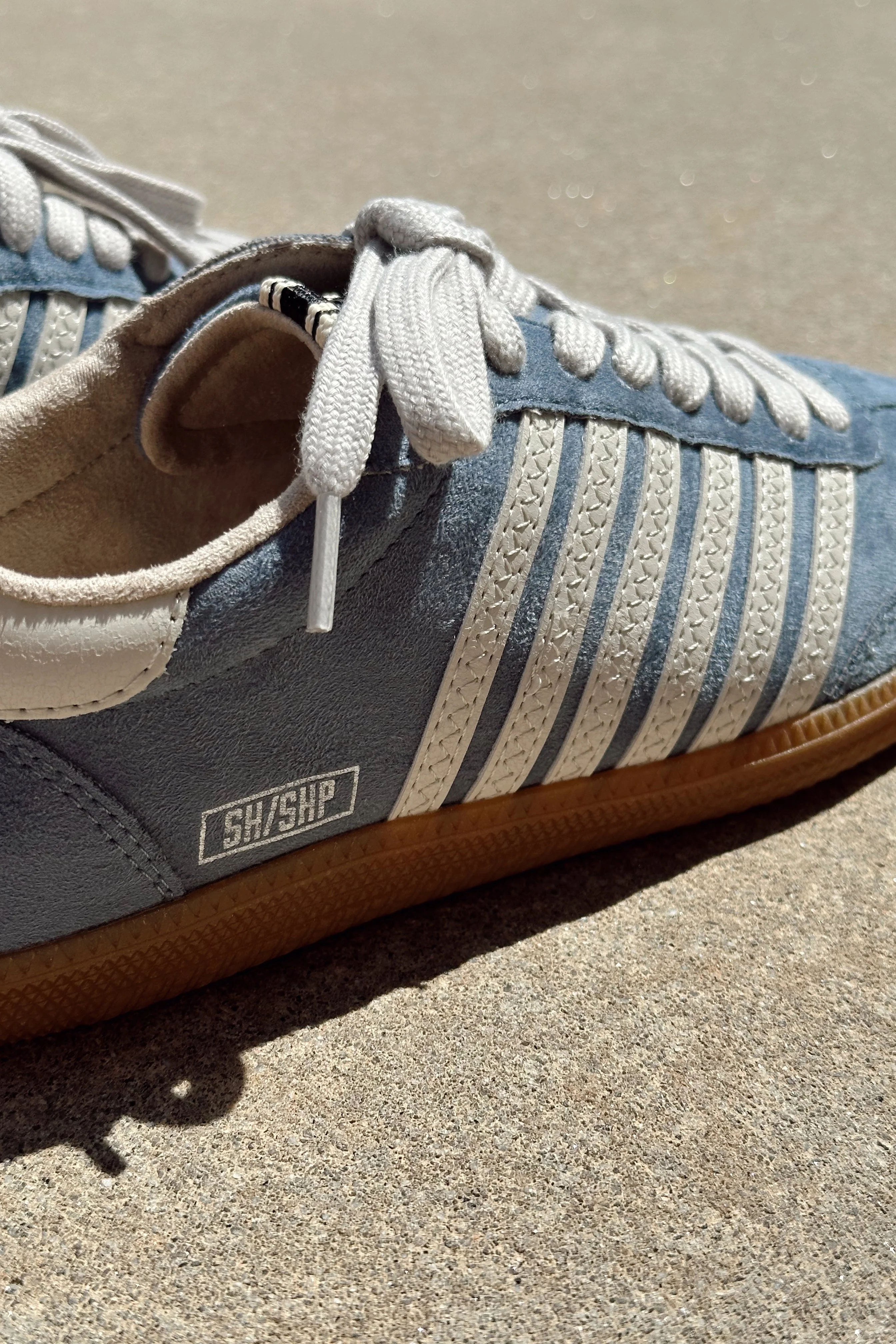 Shu Shop Stevie Blue Suede Sneaker - Image 8