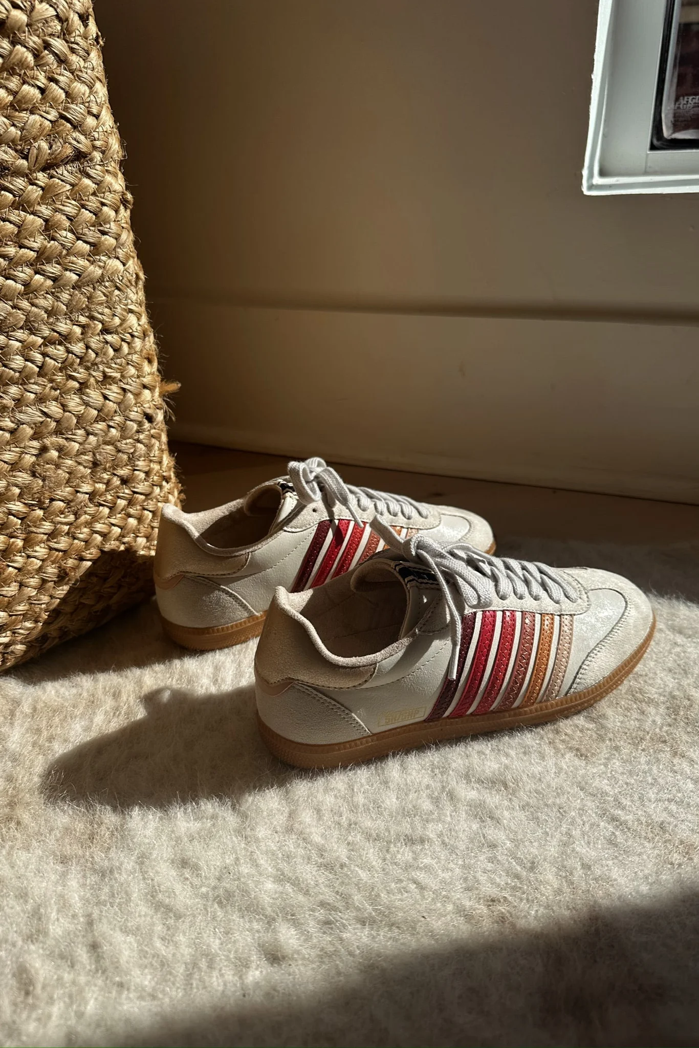 Shu Shop Stevie Red Multi Sneaker - Image 4