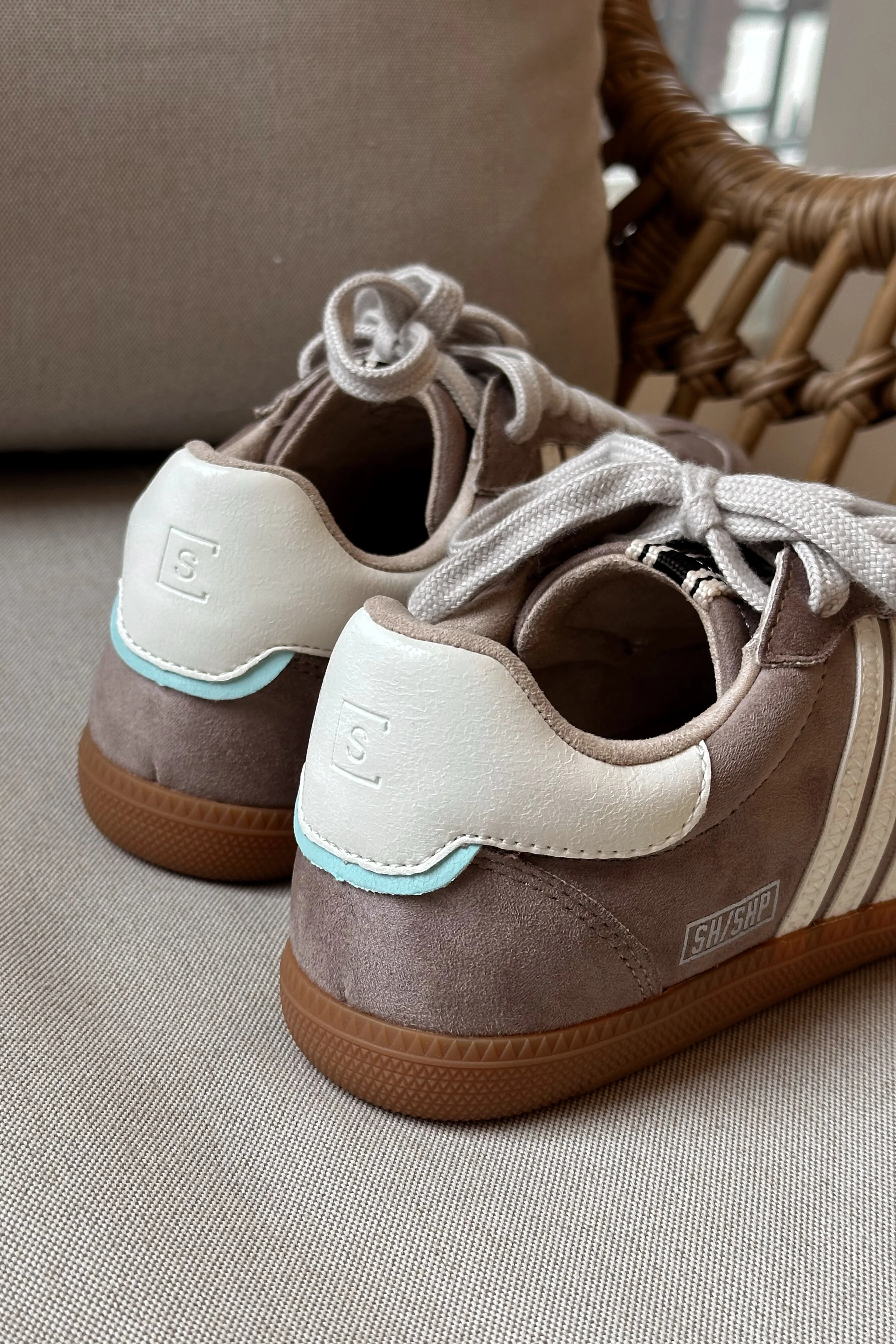 Shu Shop Stevie Taupe Suede Sneaker - Image 4