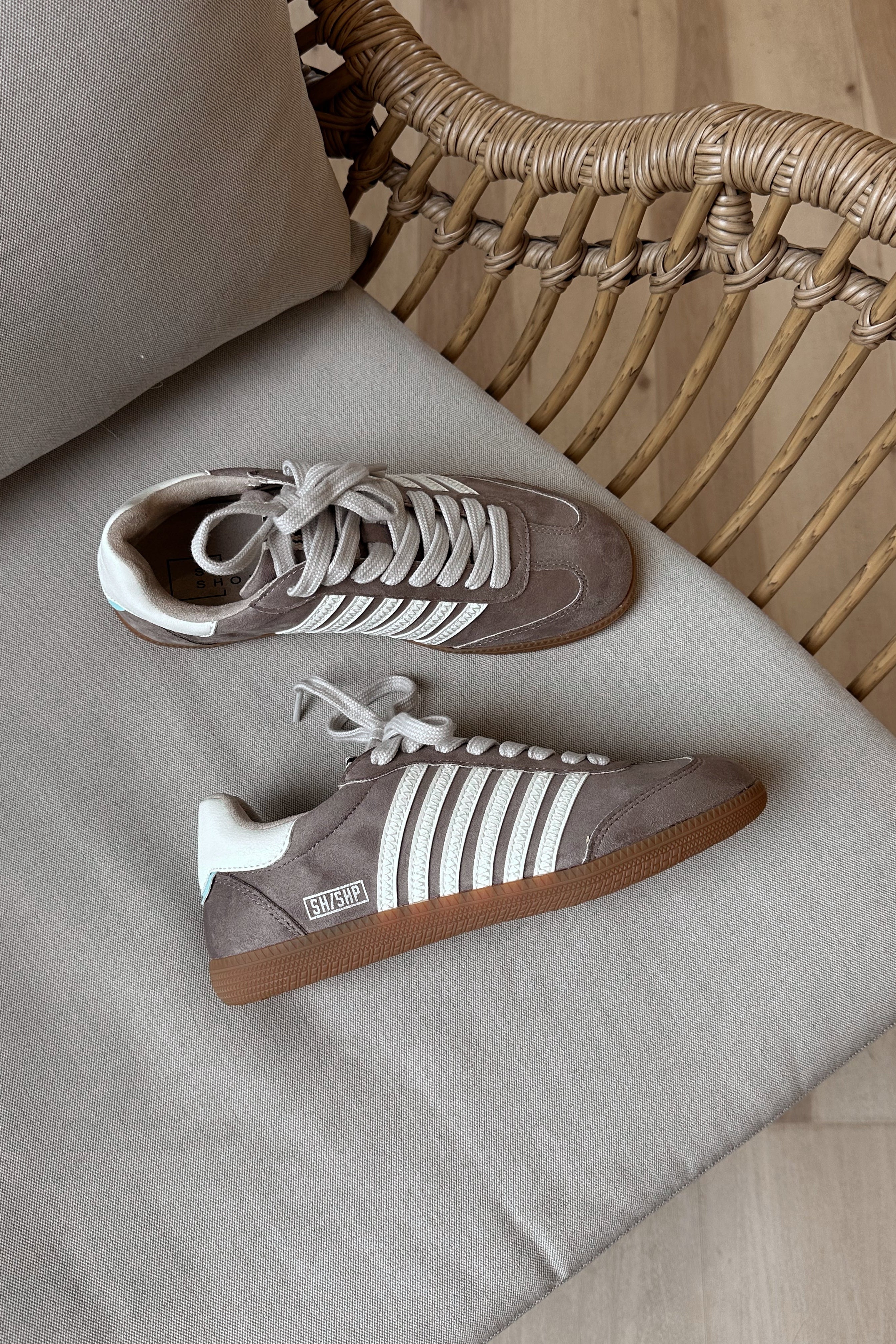 Shu Shop Stevie Taupe Suede Sneaker - Image 5