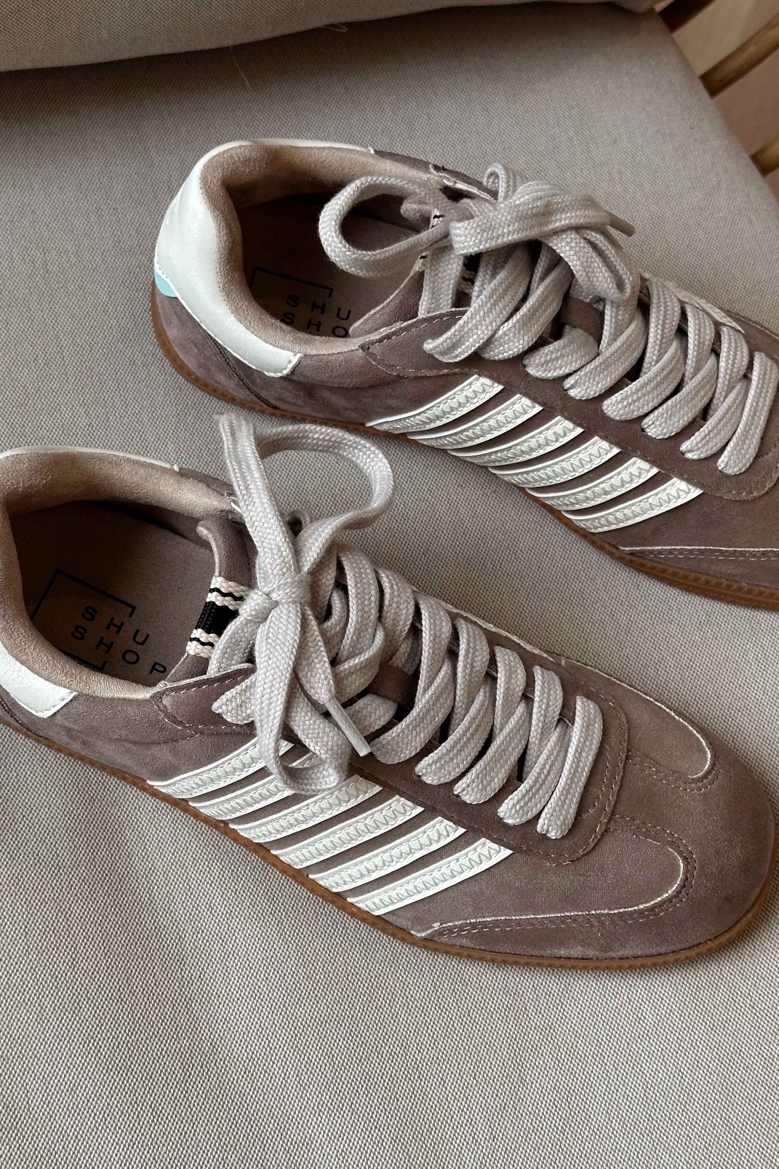 Shu Shop Stevie Taupe Suede Sneaker - Image 6