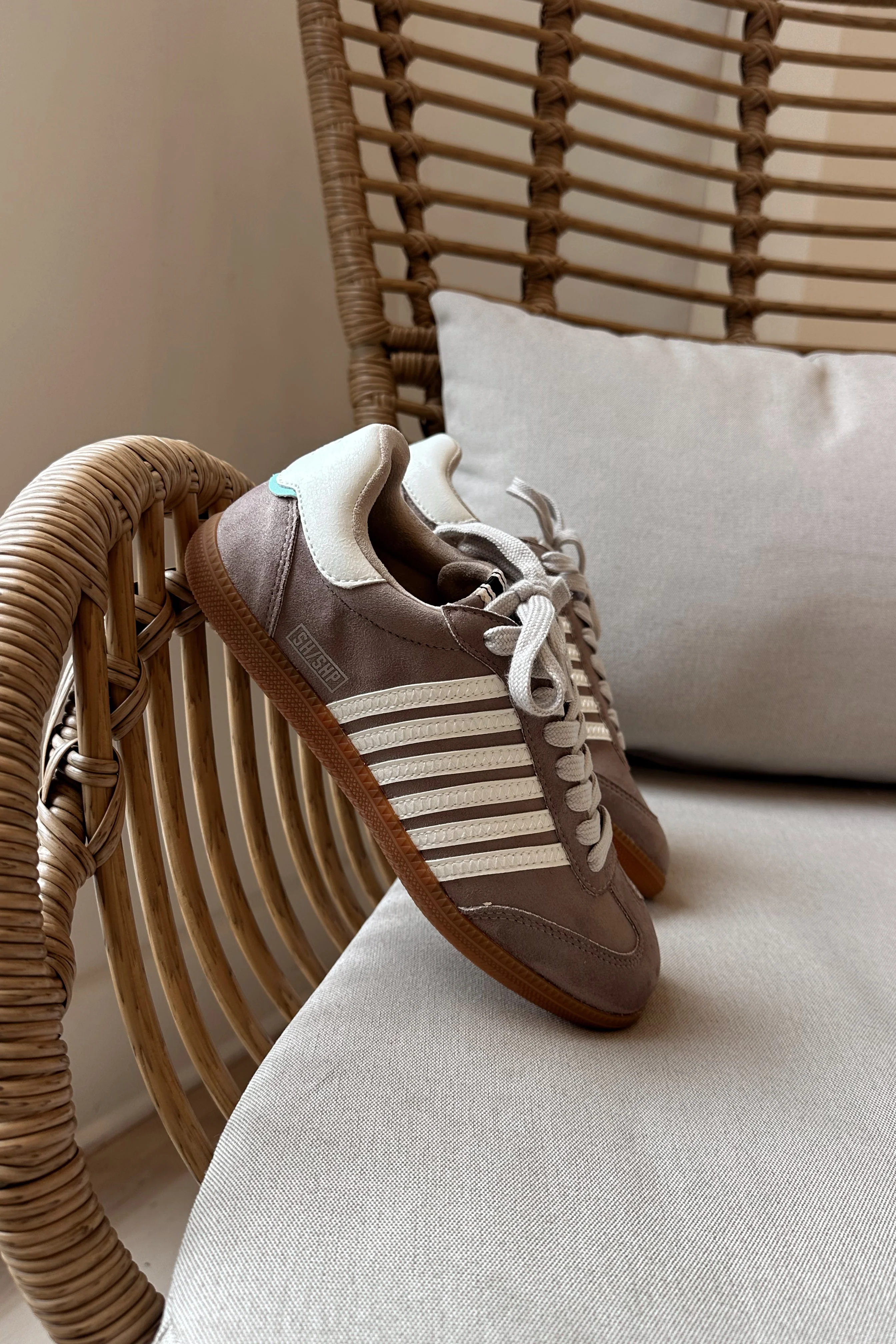 Shu Shop Stevie Taupe Suede Sneaker - Image 7