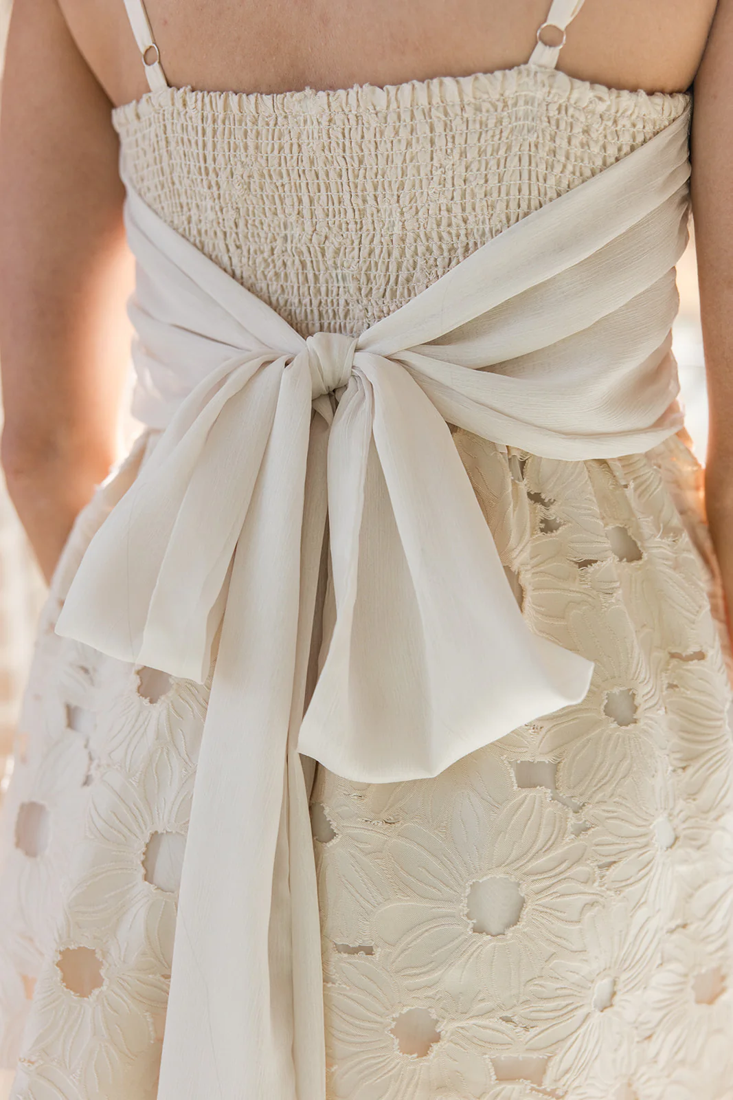 Sienna Cream Floral Flare Mini Dress - Image 9