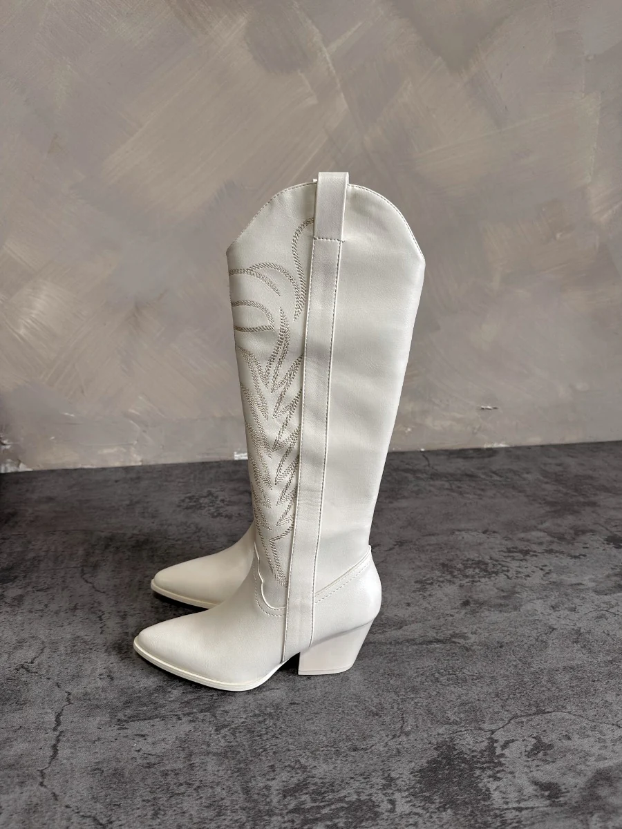 Sierra Cream Western Boots - Image 7