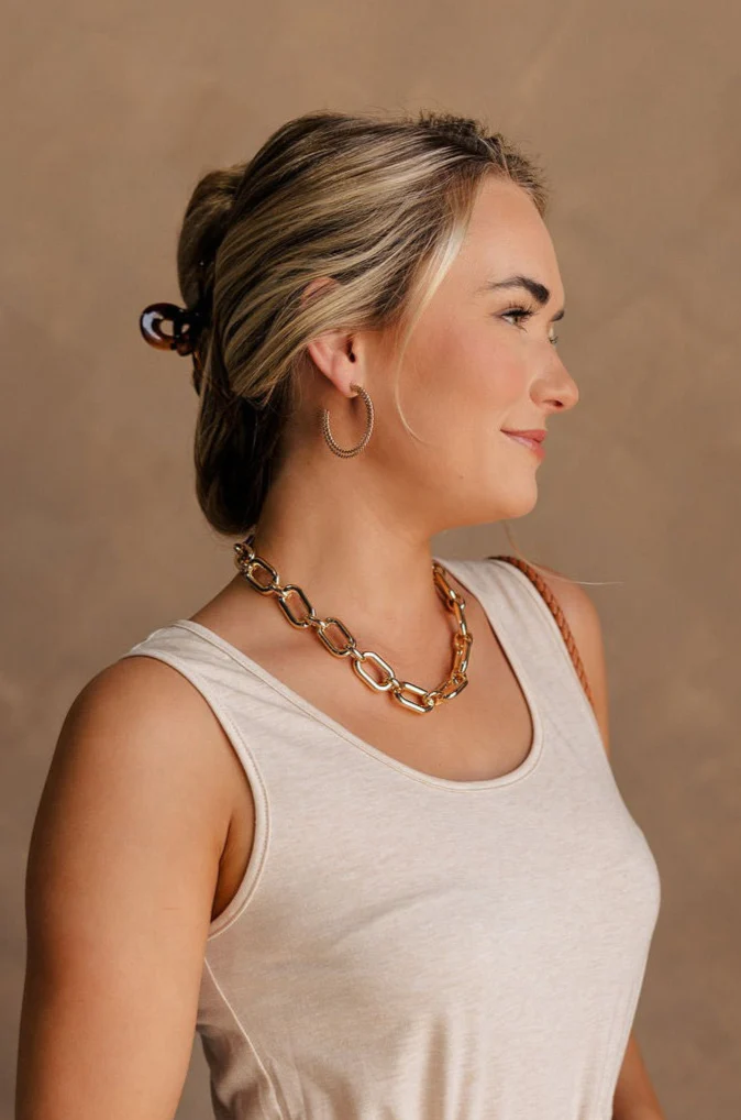 Simone Gold Chain Link Necklace