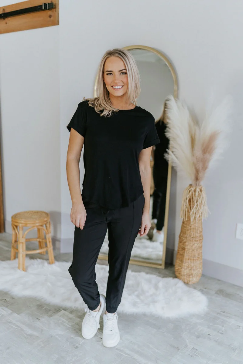 Simply Made Top in Black - Image 2