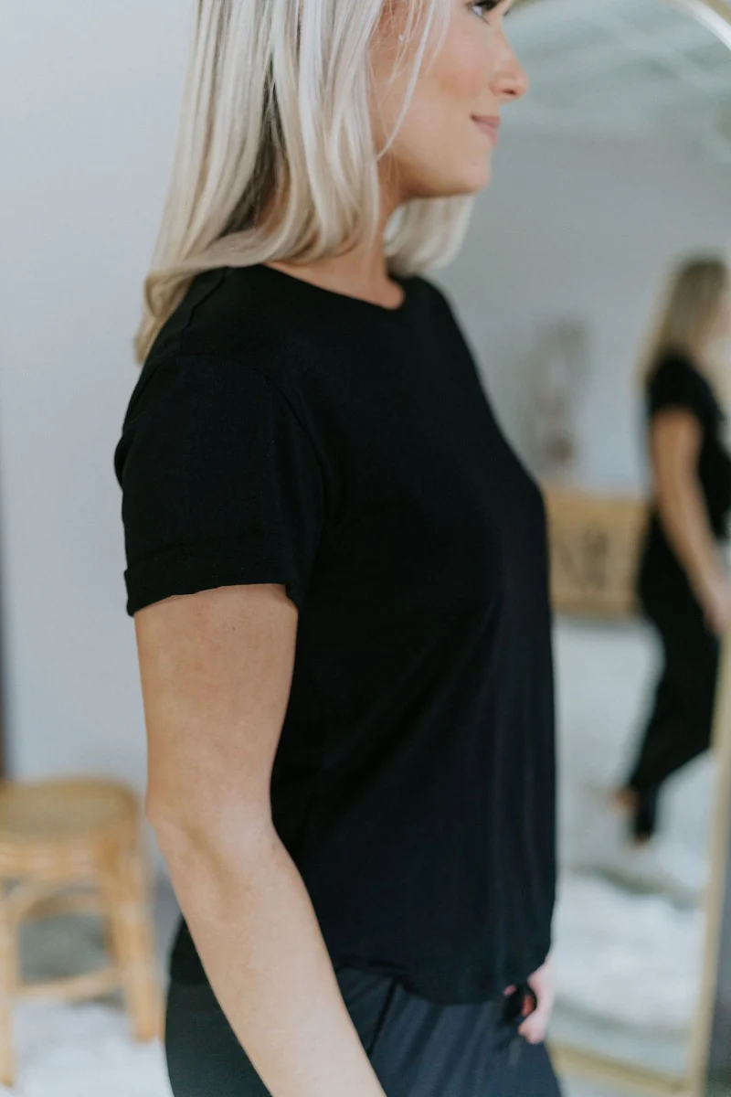 Simply Made Top in Black - Image 4