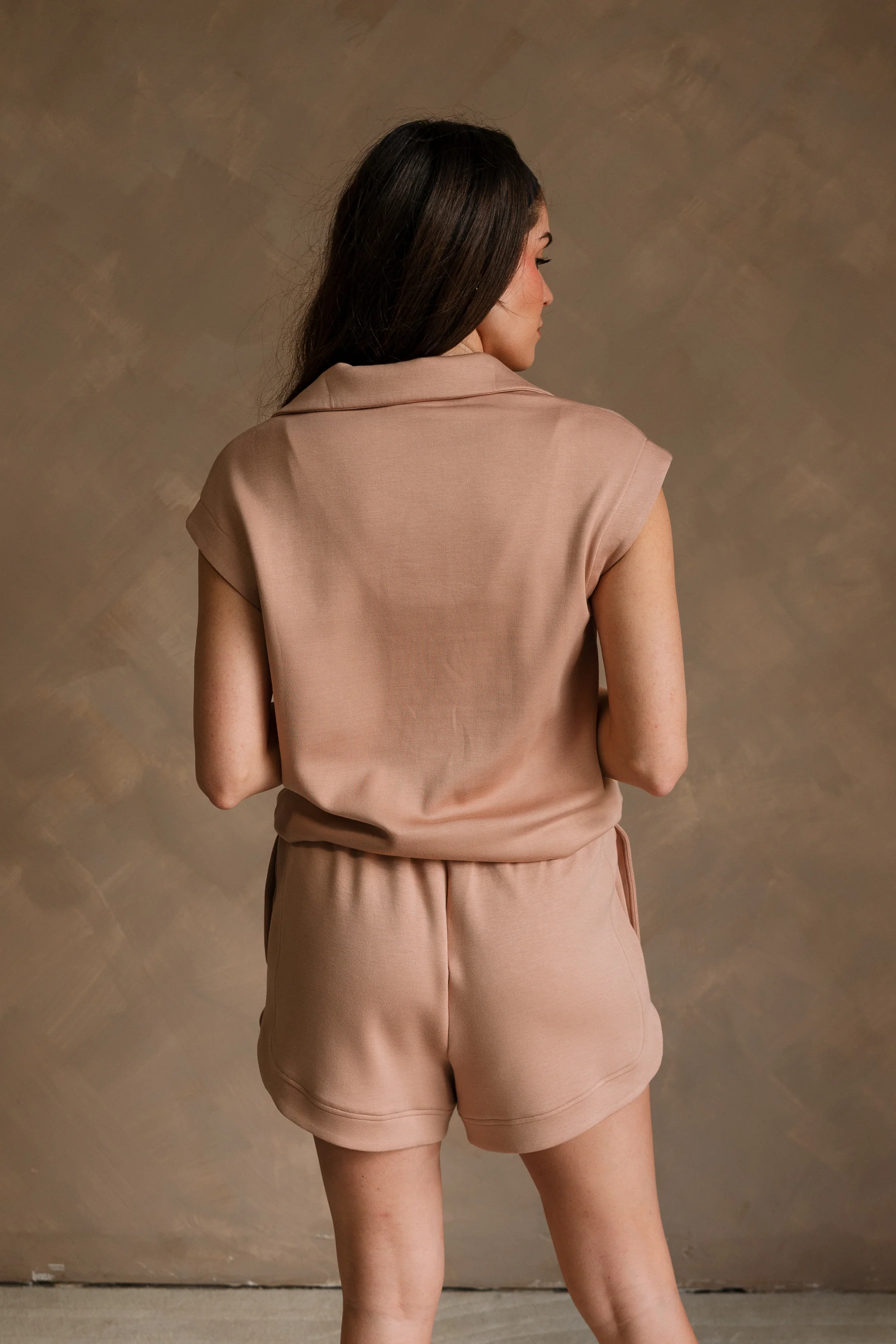 Sloane Taupe Butter Soft Shorts - Image 7