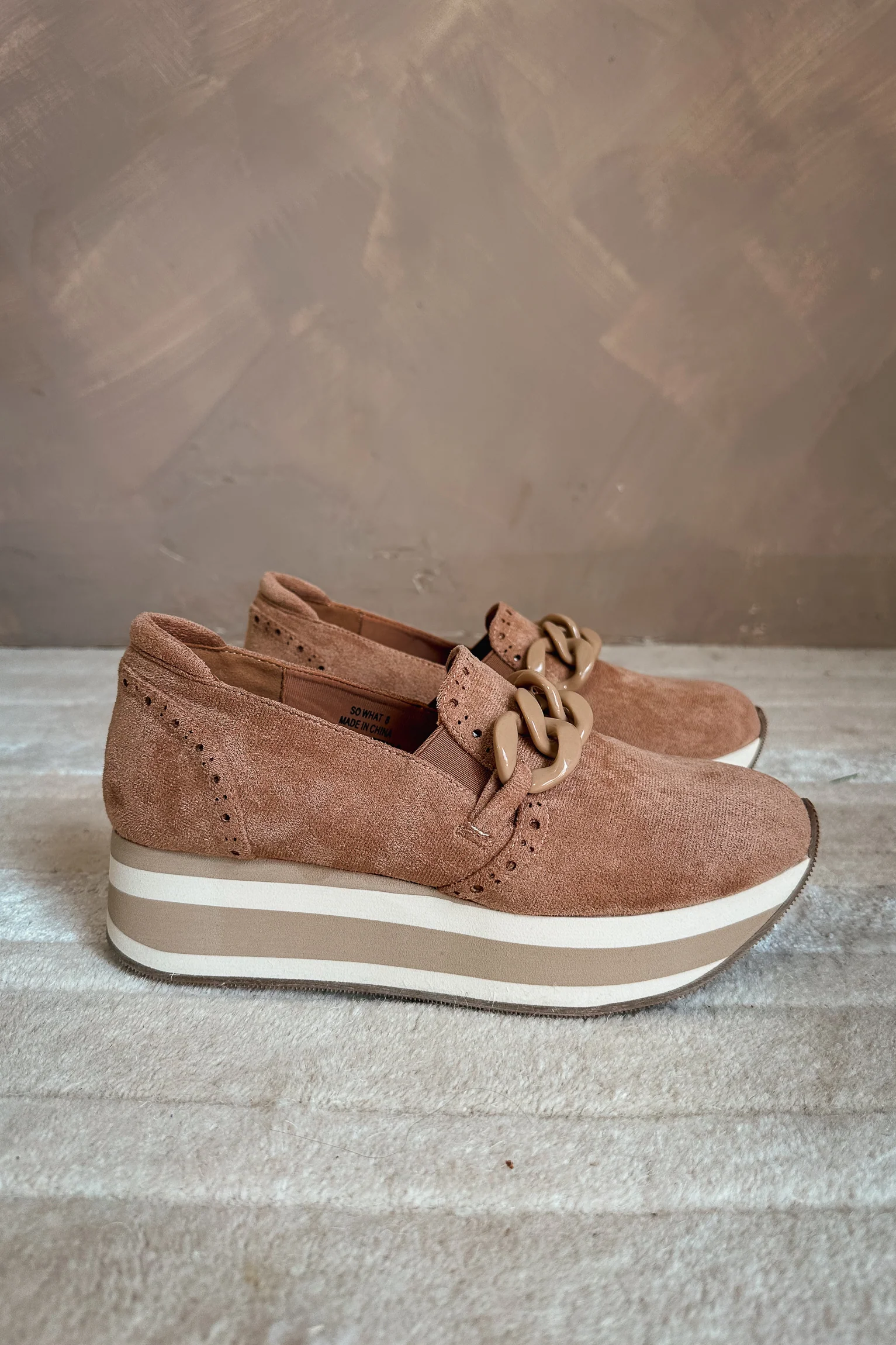 So What Camel Platform Sneaker - Image 5