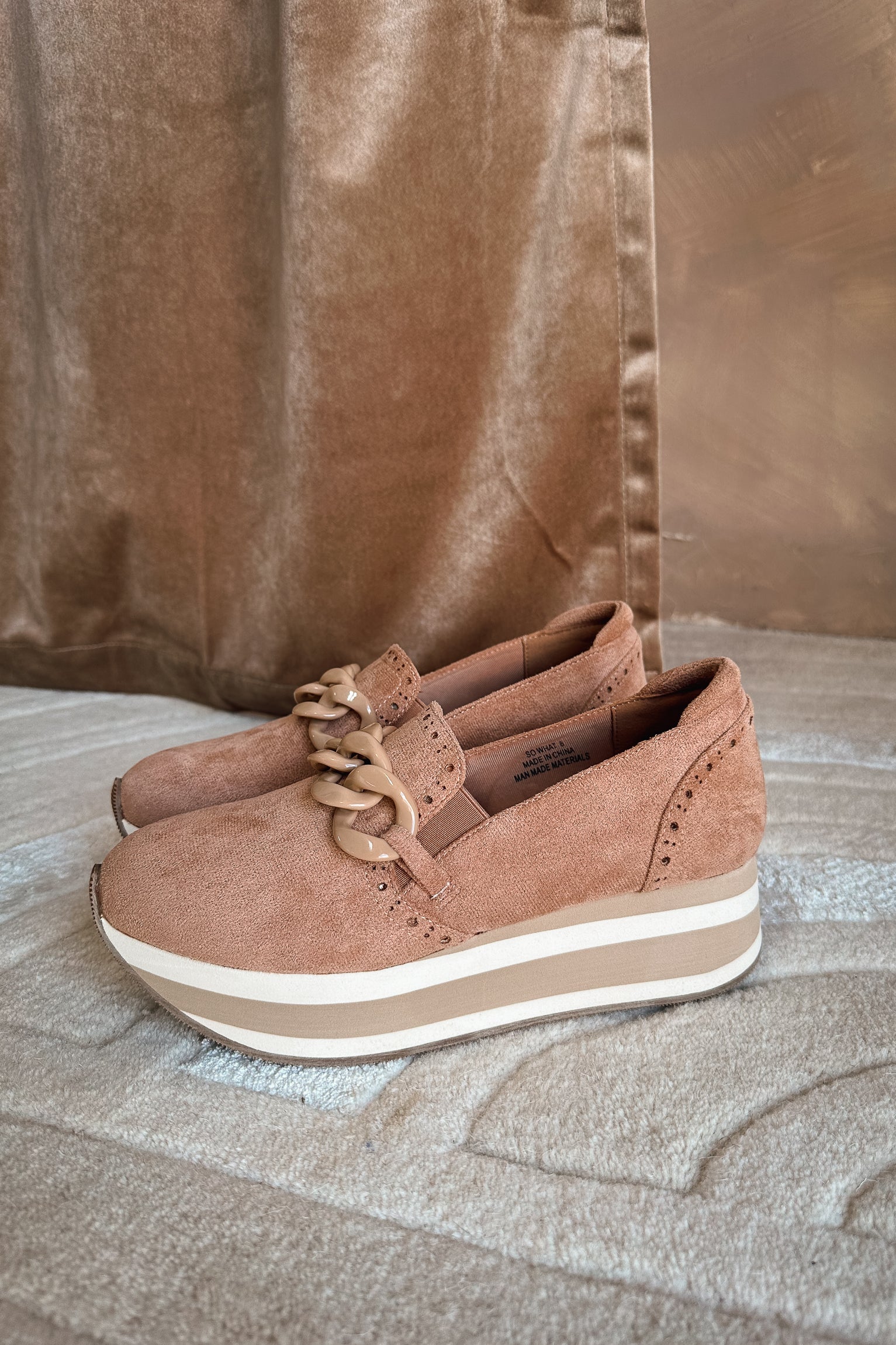 So What Camel Platform Sneaker - Image 7