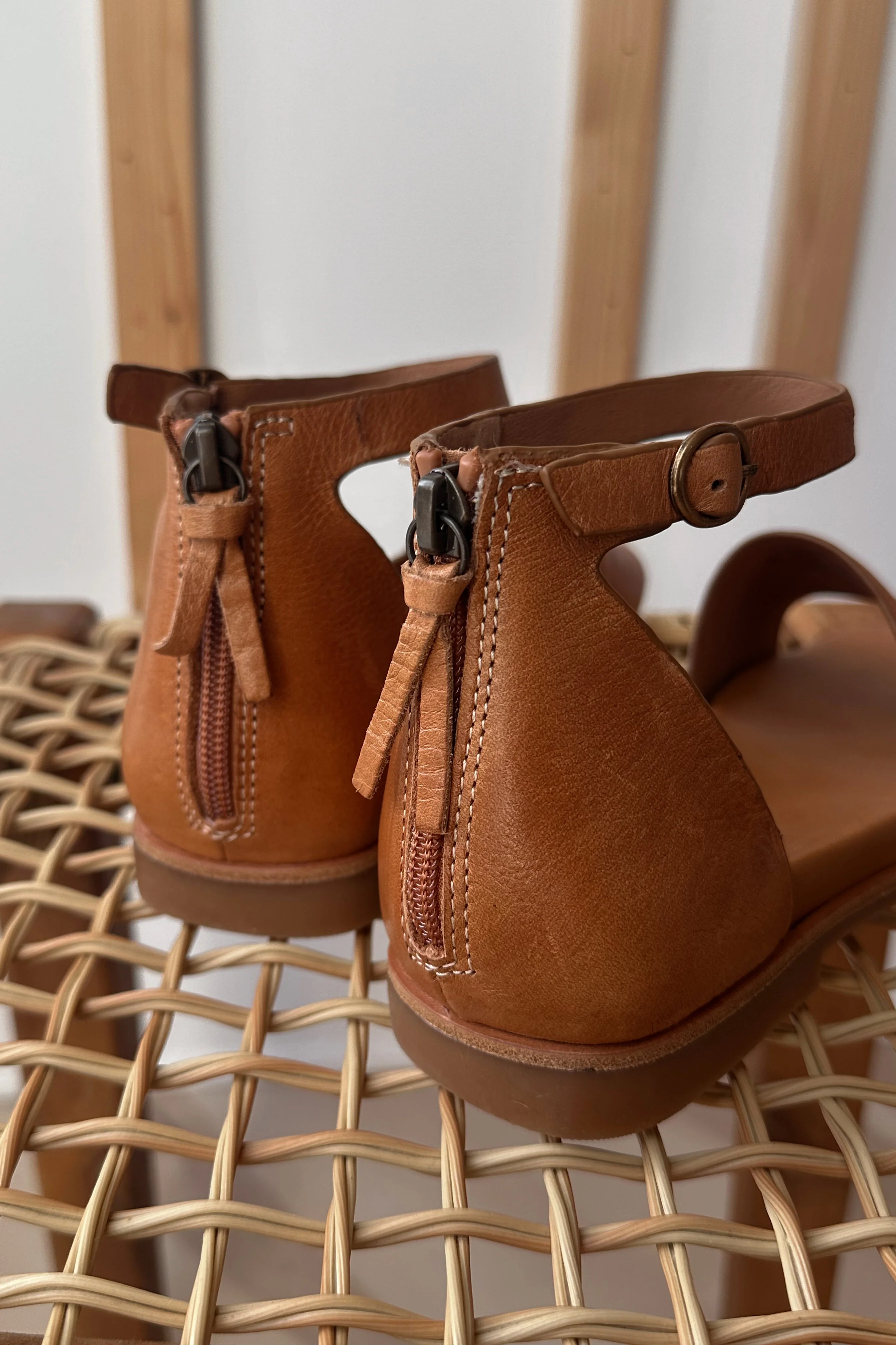 Sofft Reyna Cognac Flat Sandals - Image 4