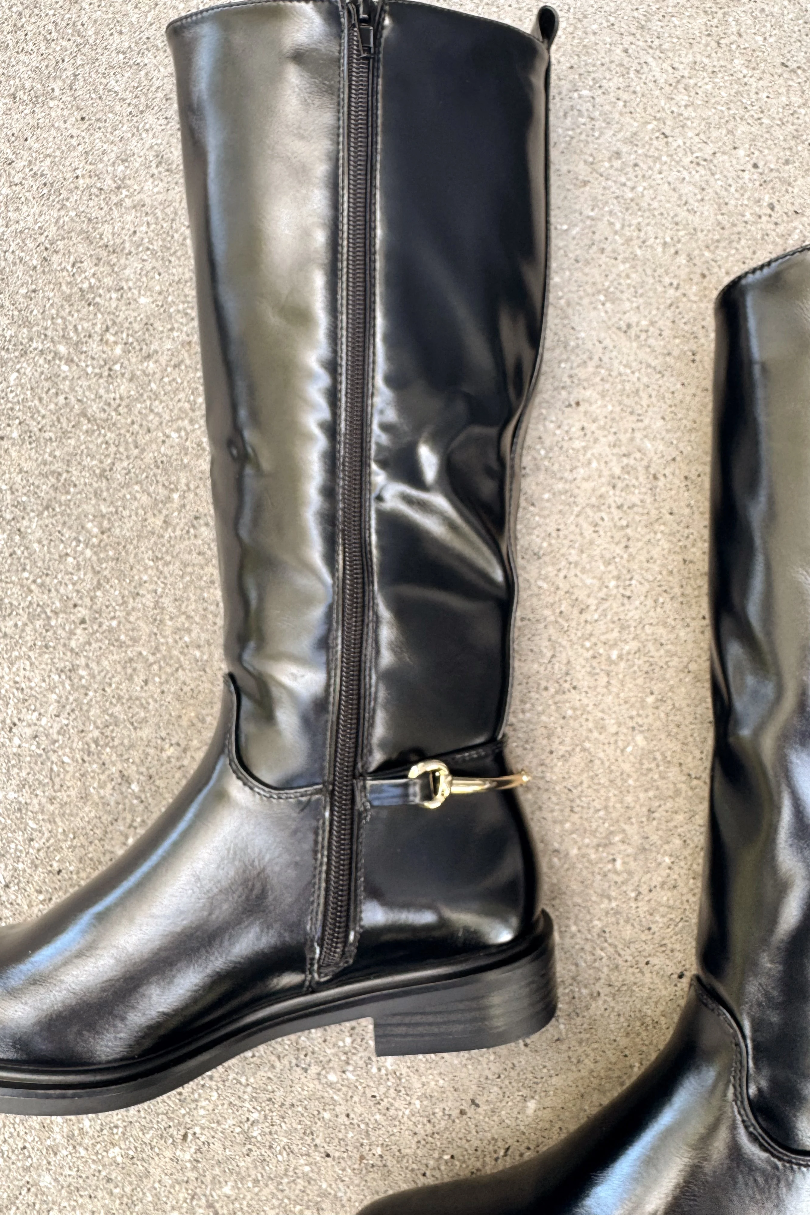 Sofia Black Tall Riding Boot - Image 2