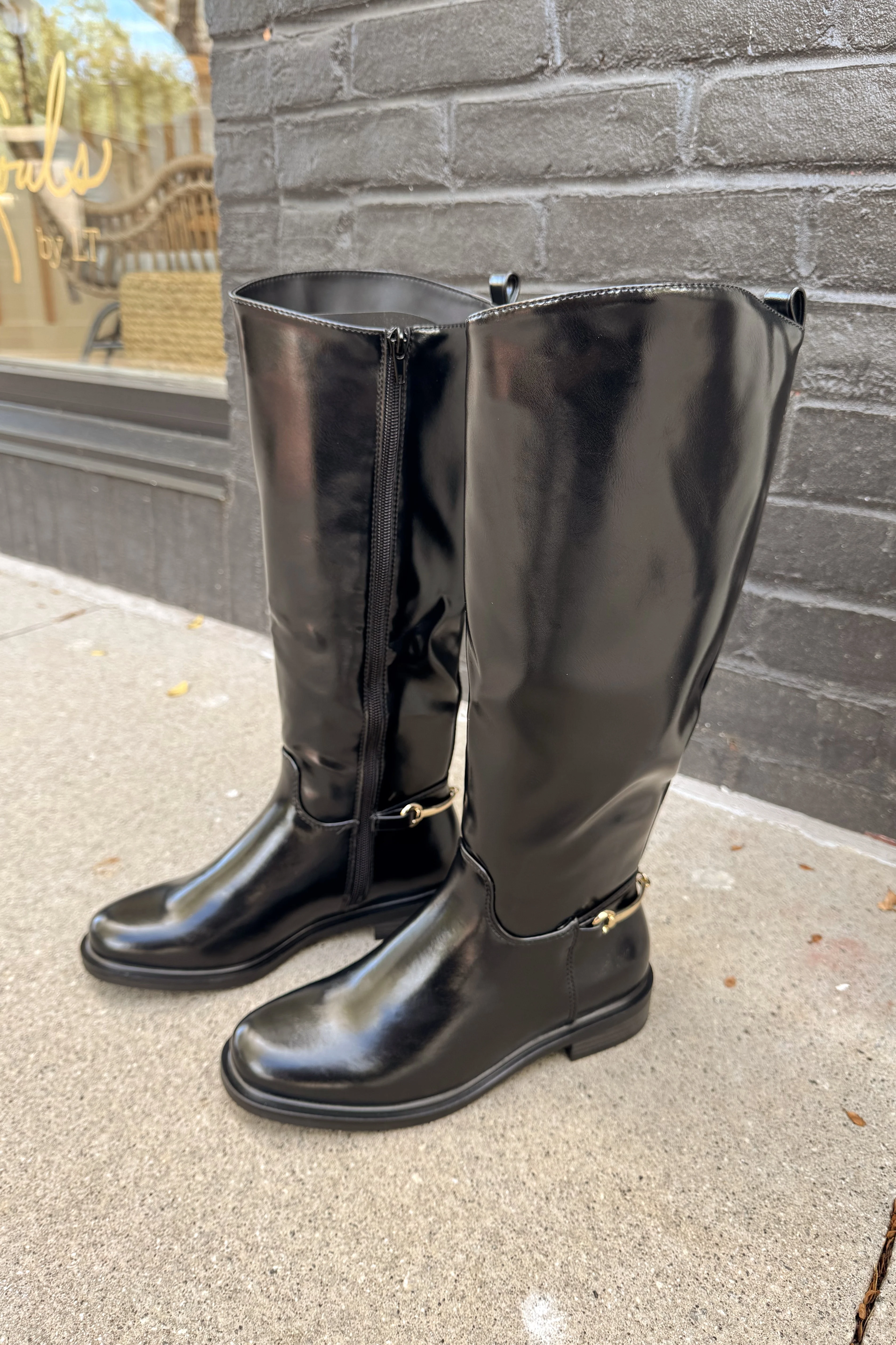 Sofia Black Tall Riding Boot - Image 5