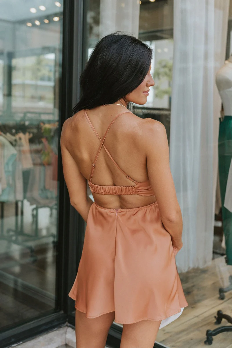 Something Like That Dress In Salmon - Image 4