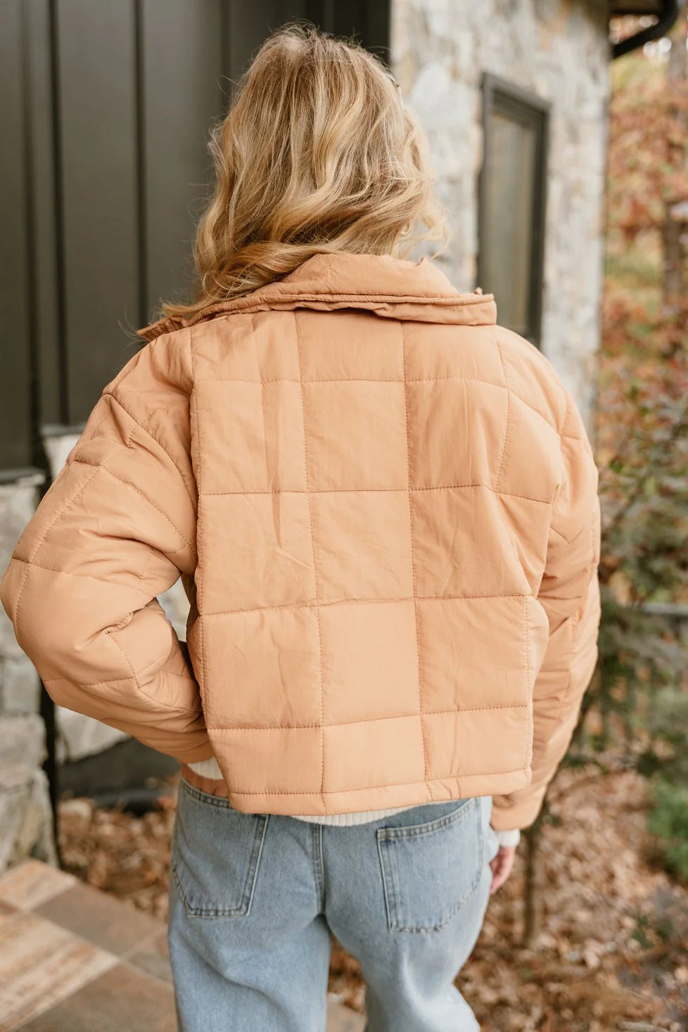 Sophia Camel Quilted Puffer Jacket - Image 13