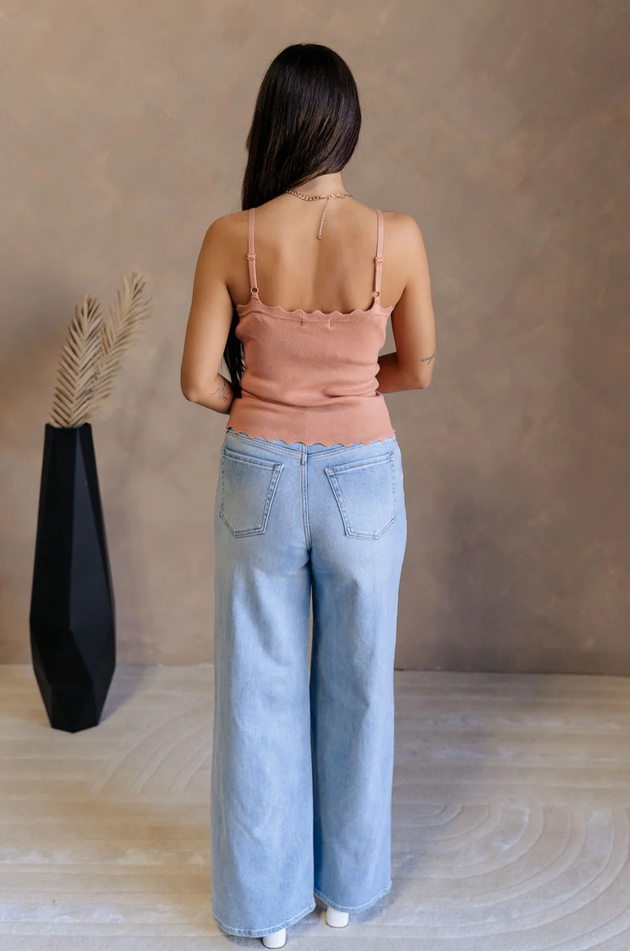 Sophia Scalloped Sleeveles Tank - Image 15