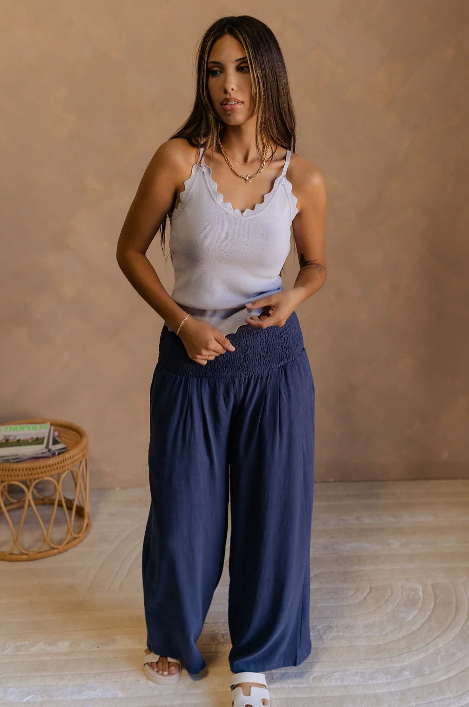 Sophia Scalloped Sleeveles Tank - Image 3