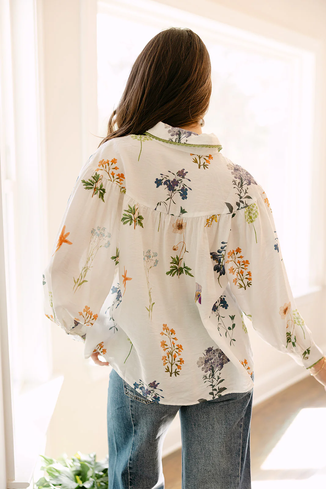 Sophia White Multi Floral Top - Image 8