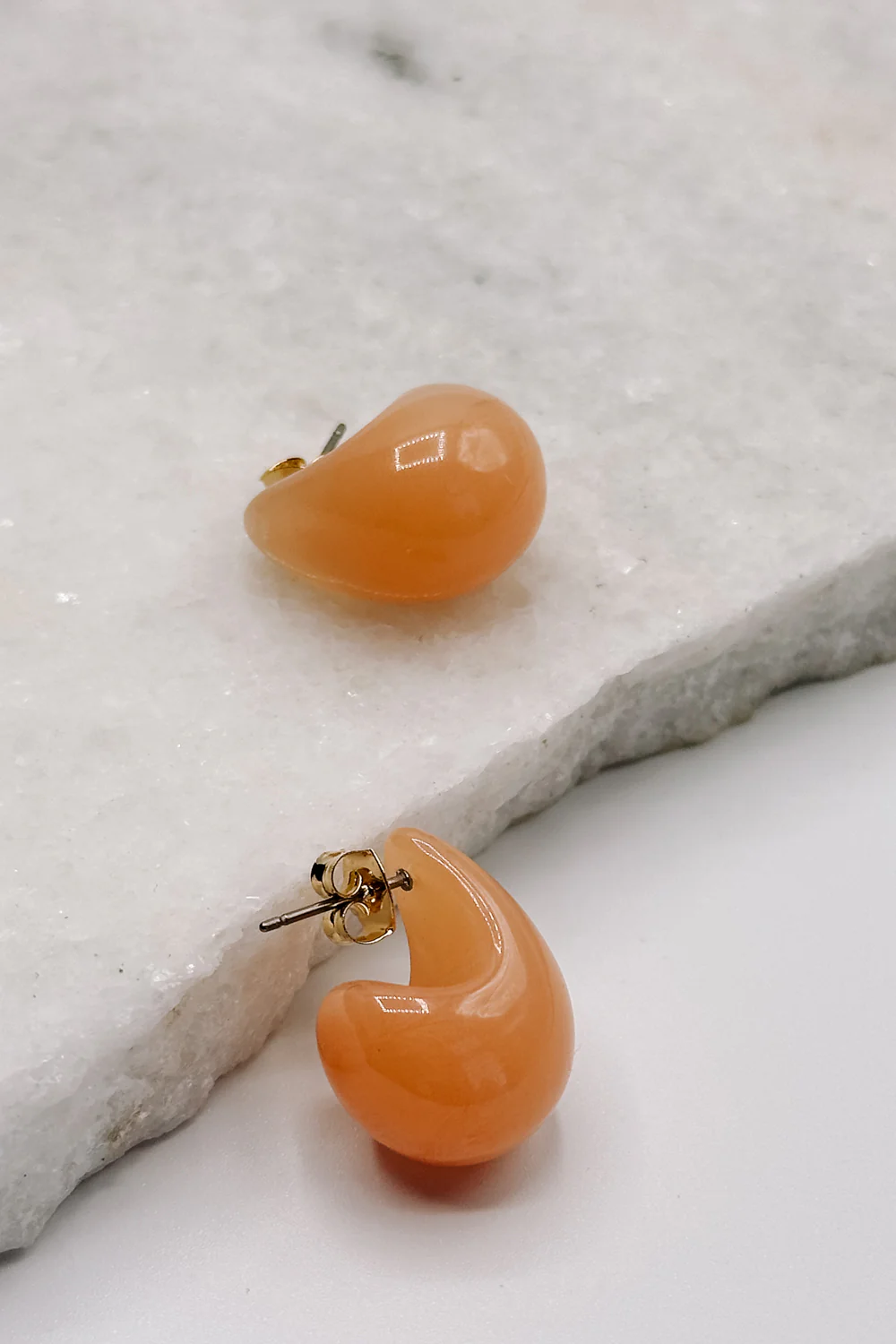Sophie Peach Scoop Hoop Earring