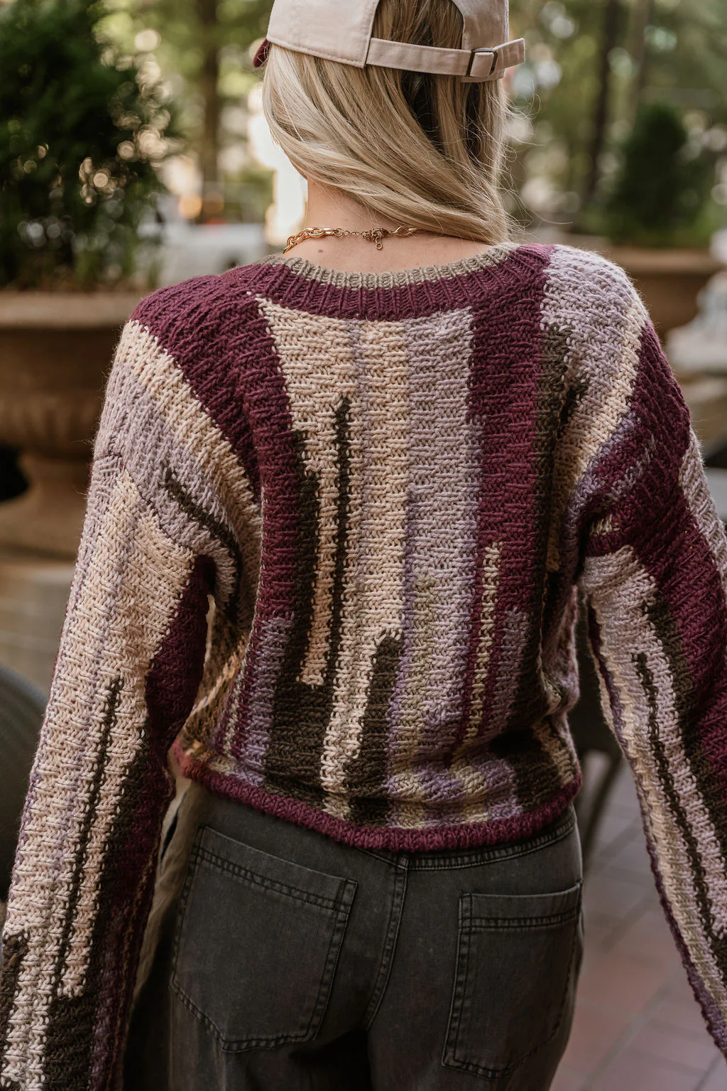 Soraya Purple Multi Knit Cardigan - Image 6