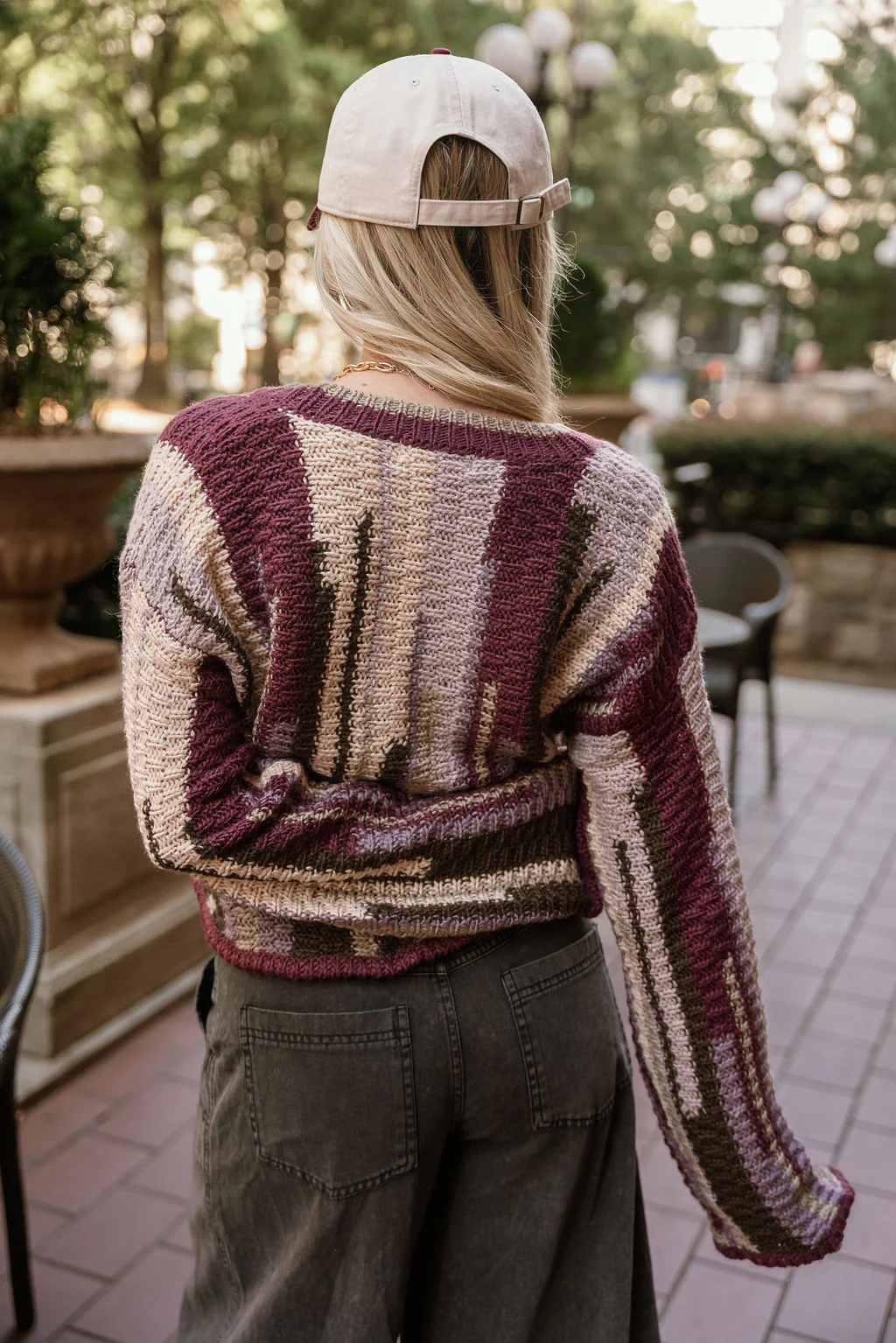 Soraya Purple Multi Knit Cardigan - Image 7