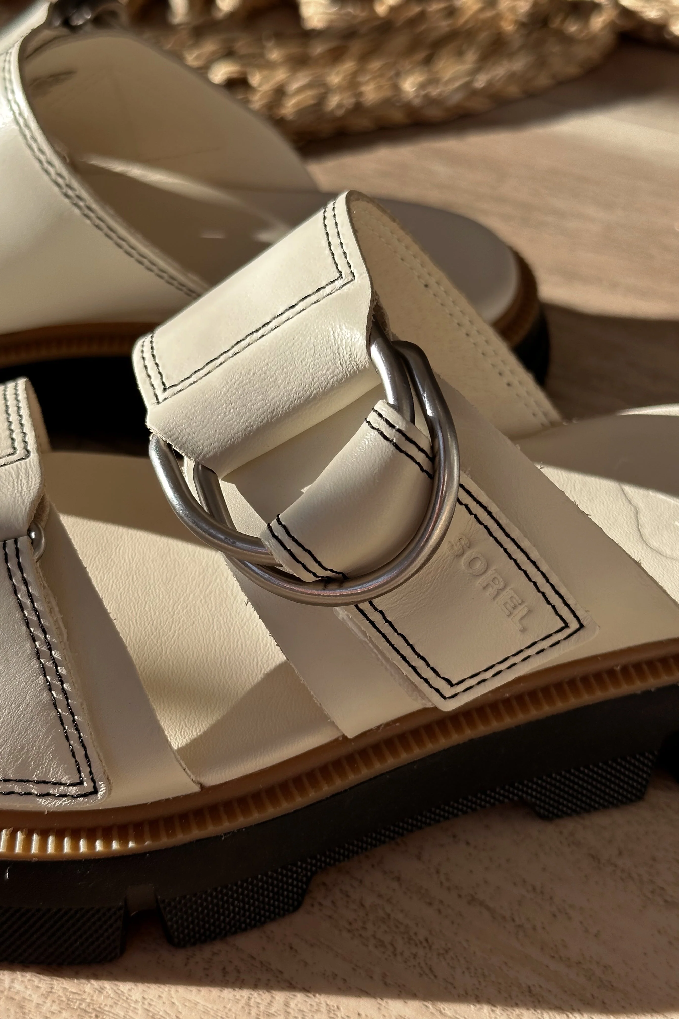 Sorel Rein CB Slide Chalk & Black Ceramic Sandal - Image 7