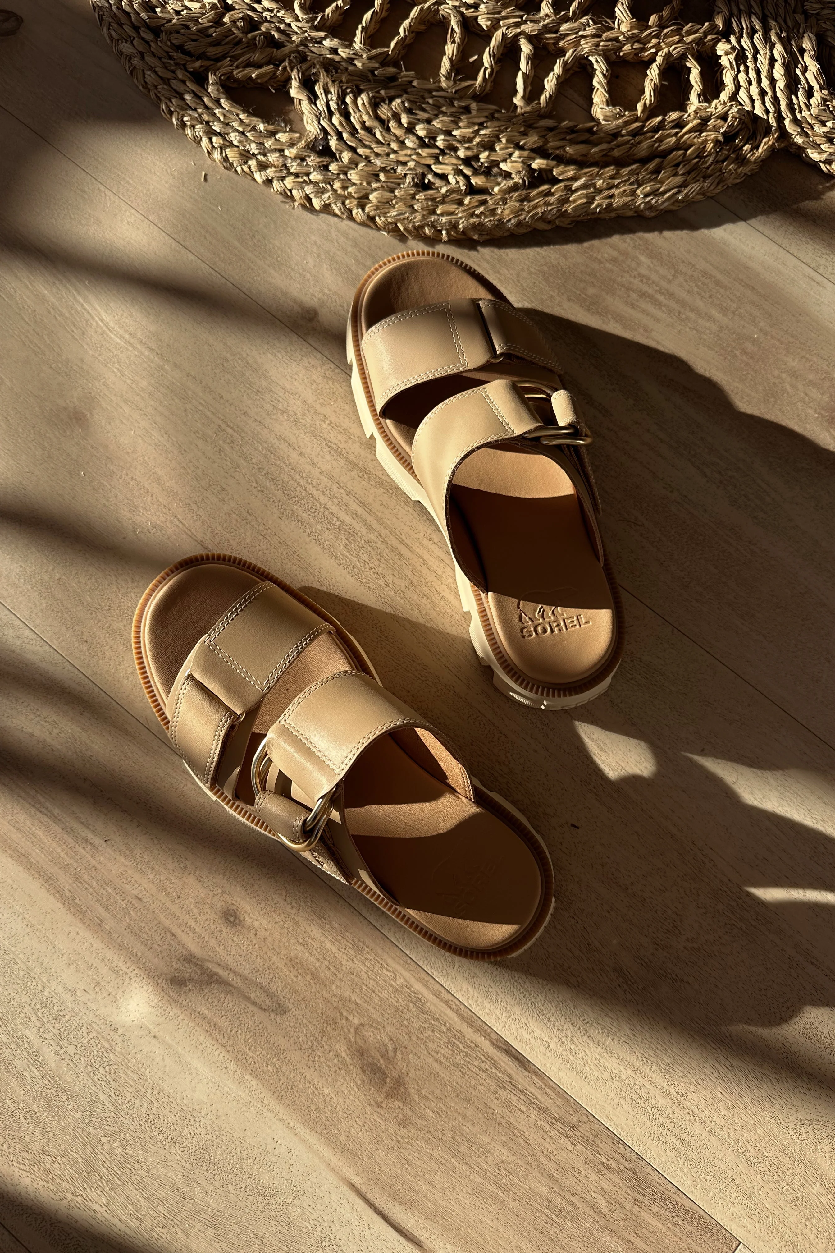 Sorel Rein CB Slide Honest Beige Bleached Ceramic Sandal