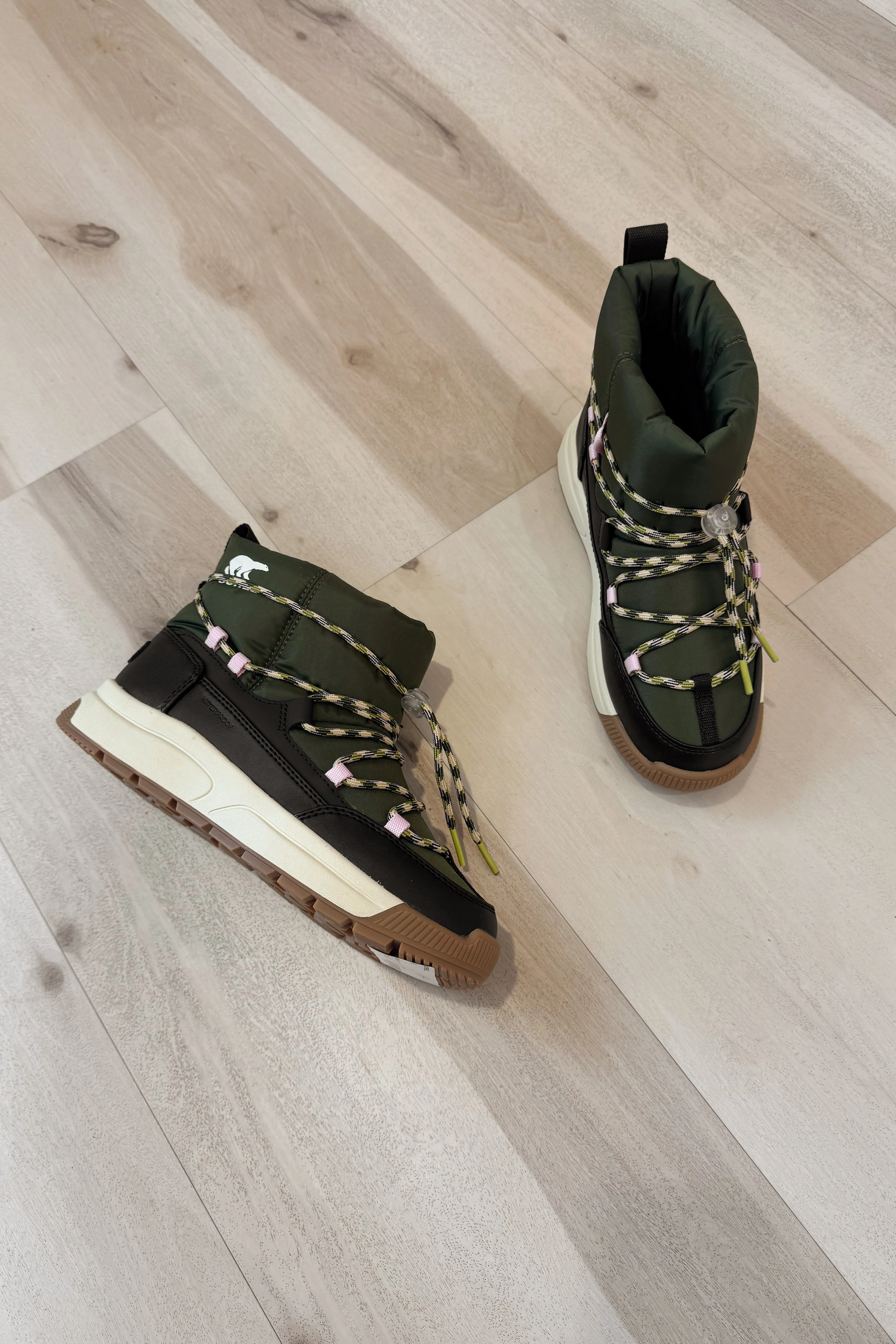 Sorel Whitney III Slip On WP Utility Green/Black Waterproof Boot - Image 4